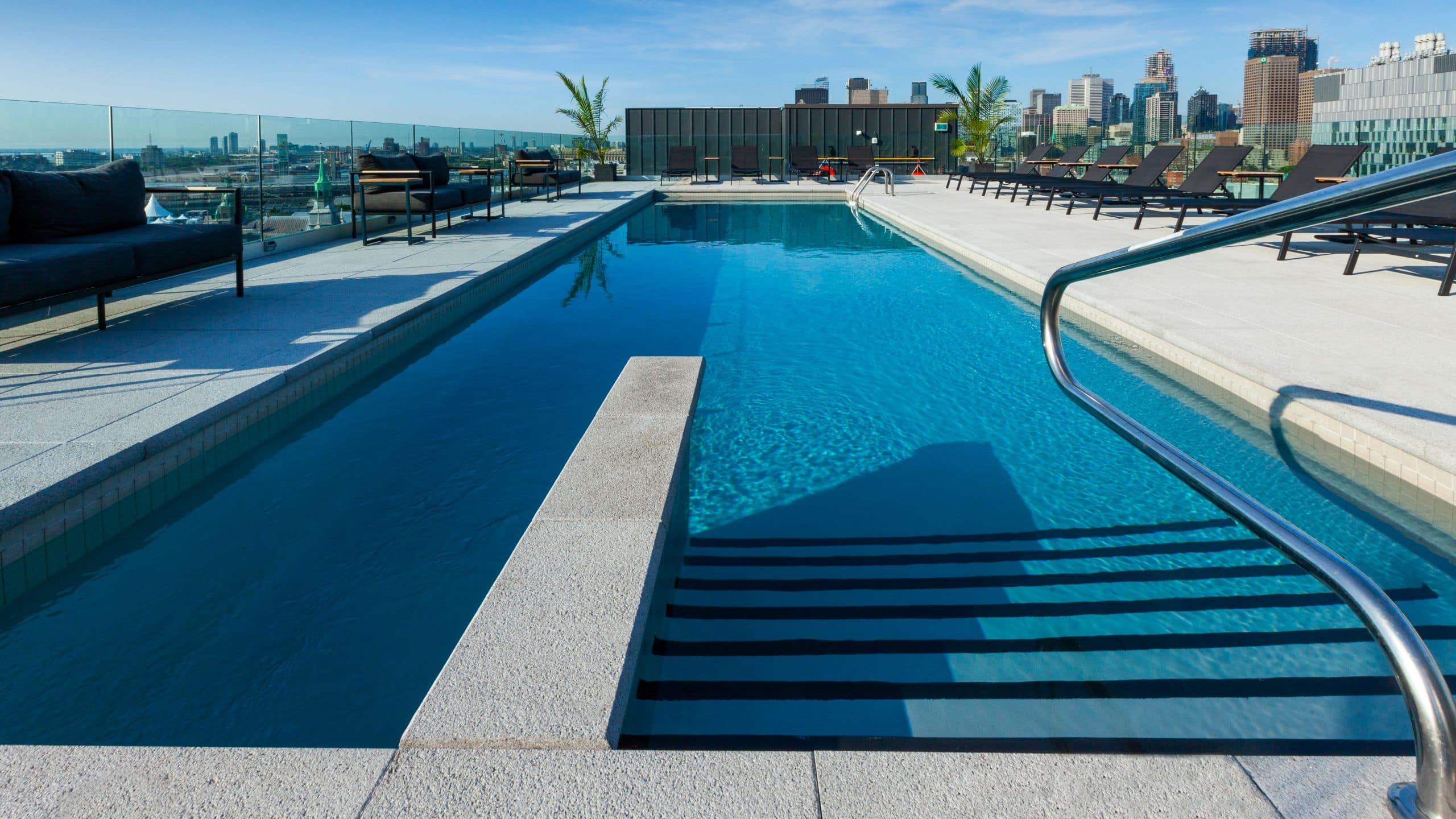 Hyatt Centric Montreal Swimming Pool Steps