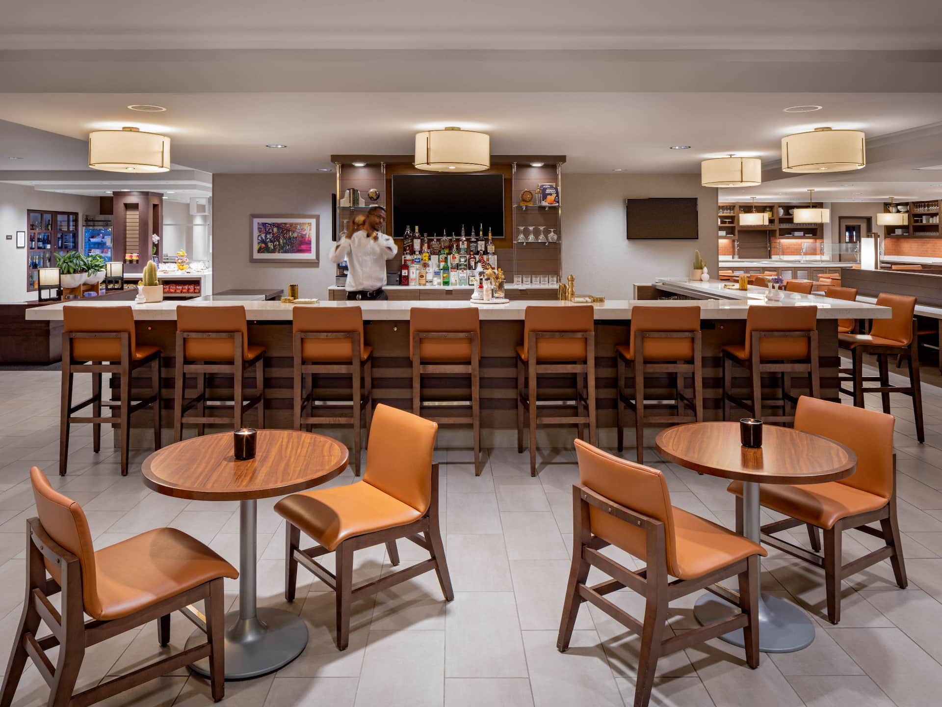 Hyatt House New Orleans/Downtown Lobby Bar With Bartender
