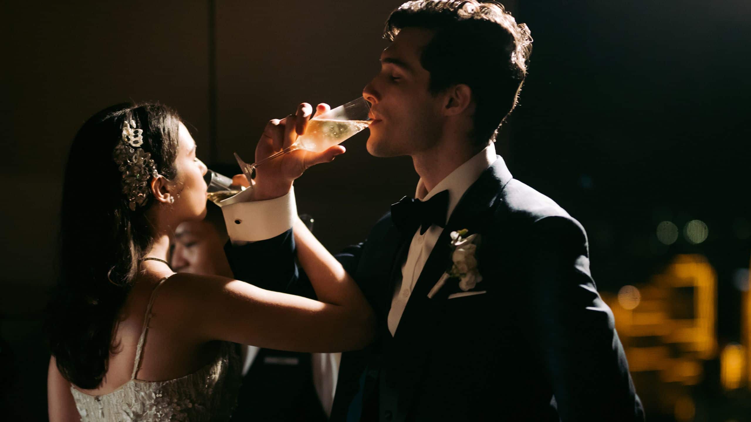 Grand Hyatt Manila Bride And Groom Toast Drink