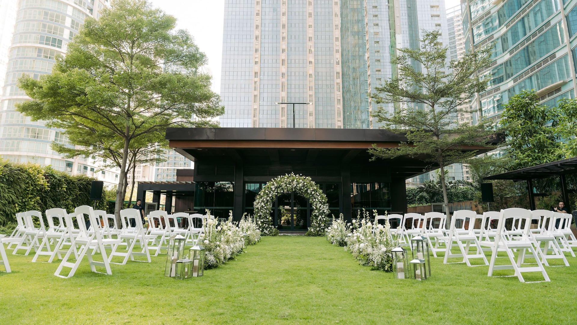 Grand Hyatt Manila Garden Pavilion Garden Wedding Wide