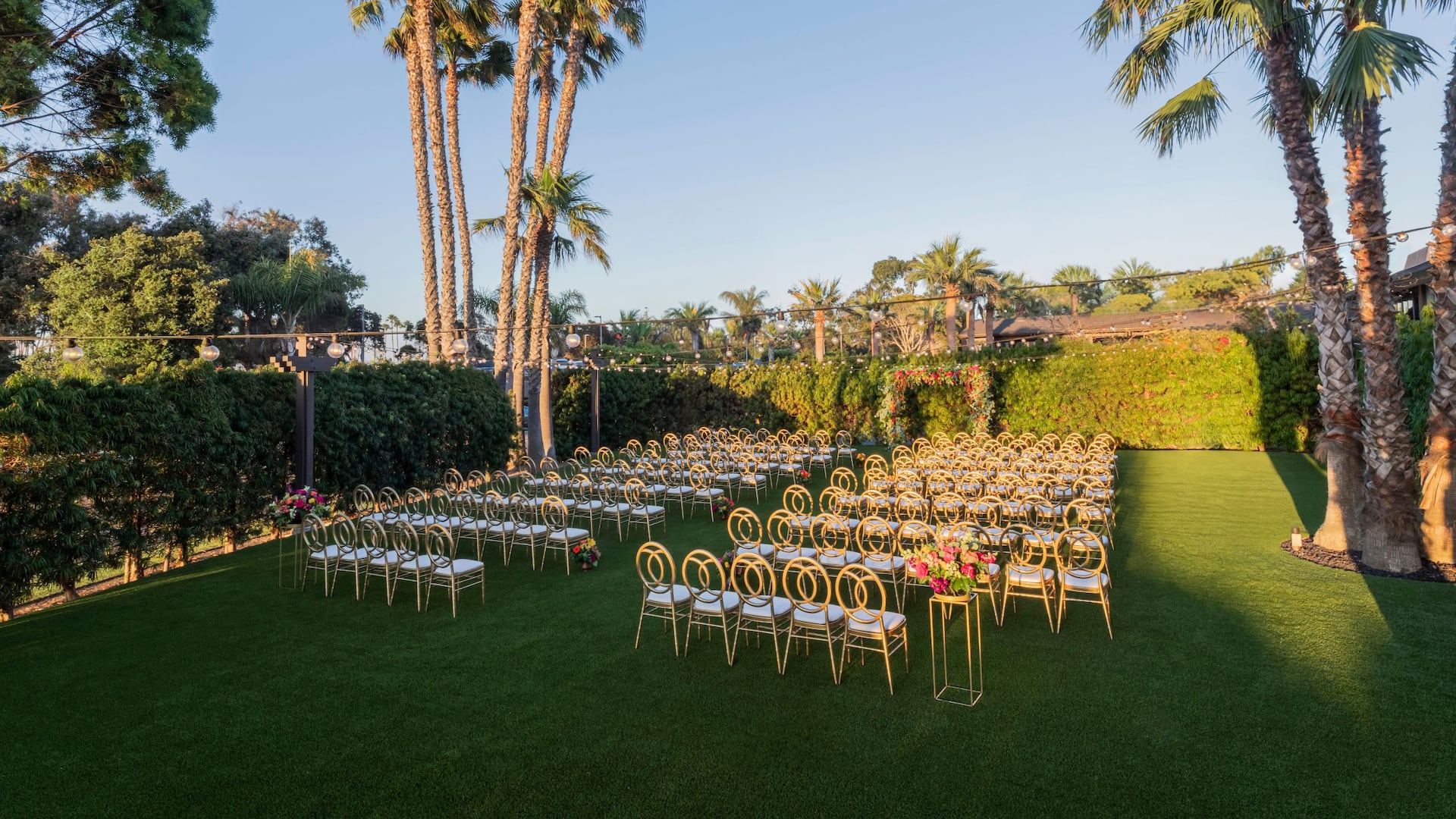Hyatt Regency Mission Bay Spa and Marina Banyan Court Wedding Ceremony