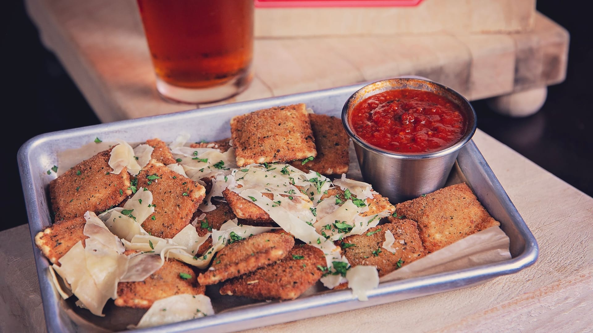 Hyatt Regency St. Louis at The Arch Brewhouse Starter Toasted Ravioli