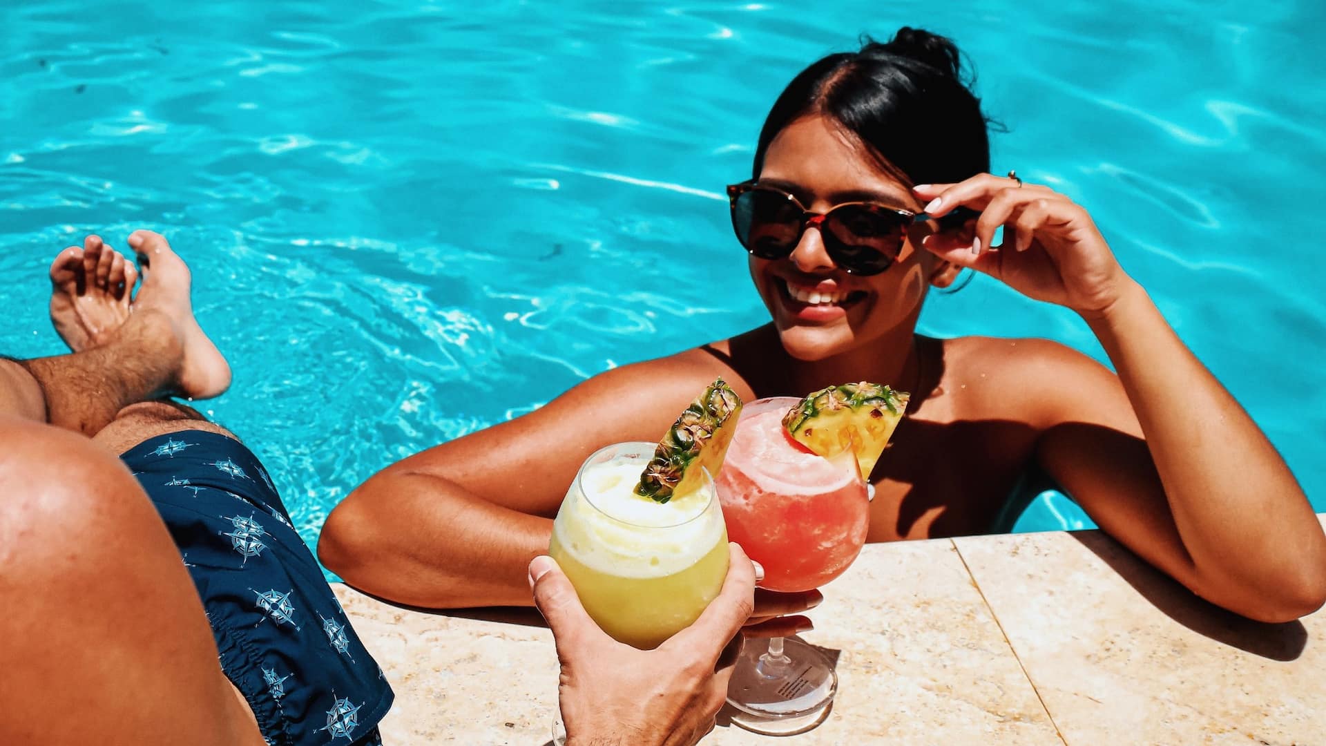 Hyatt Place Manatí Girl In The Pool With Sunglasses