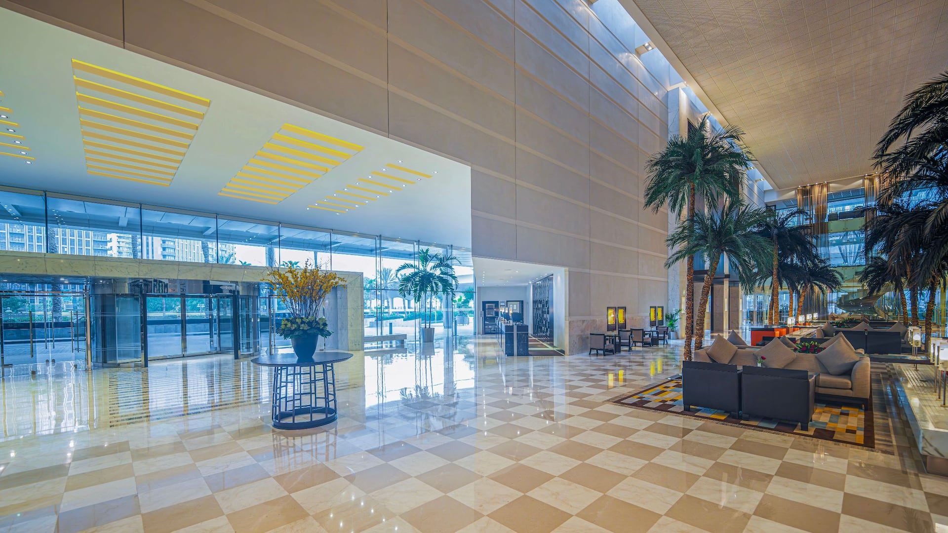 Hyatt Regency Dubai Lobby Entrance Seating