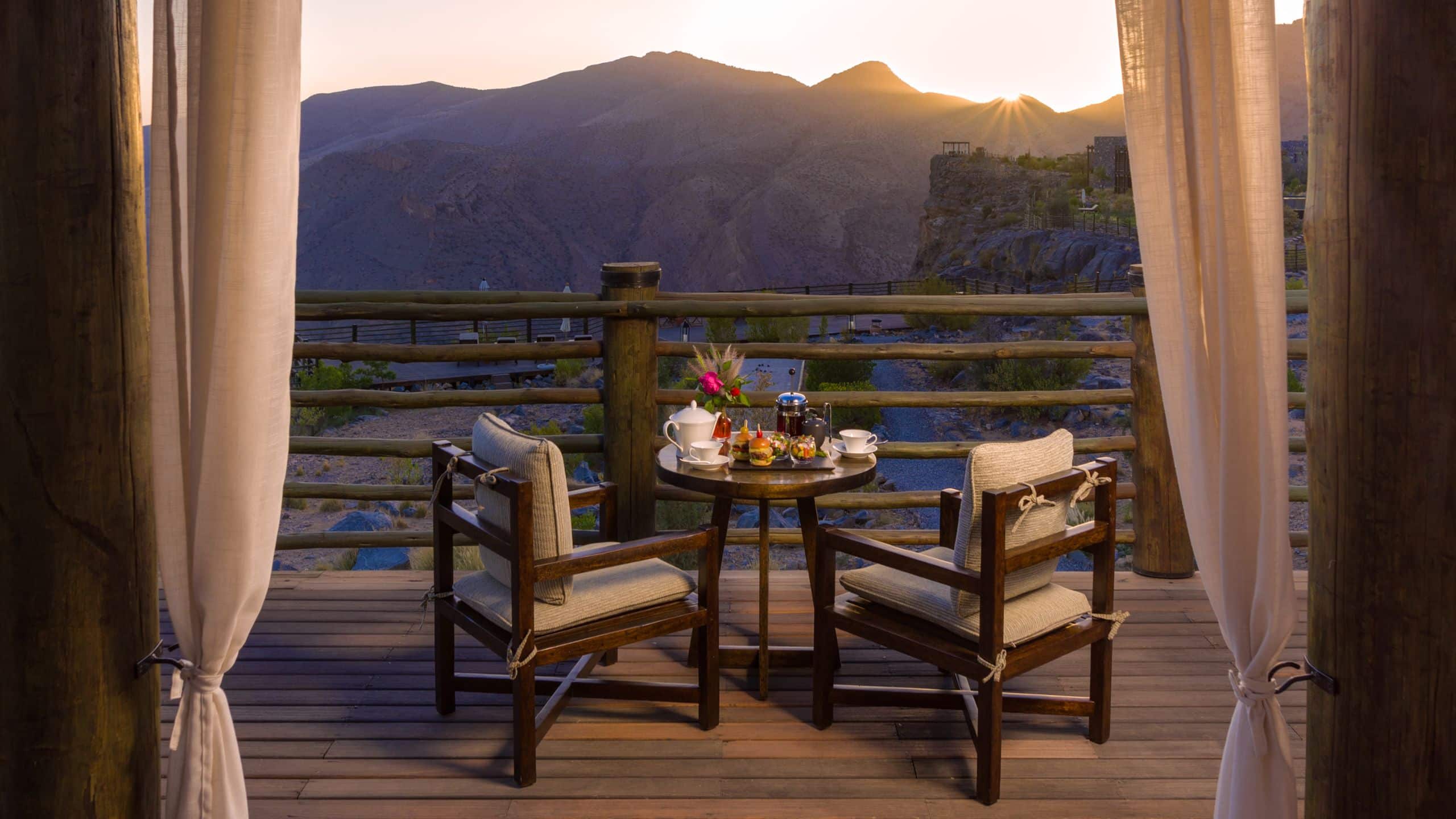 Alila Jabal Akhdar Jabal Terrace Suite Deck View