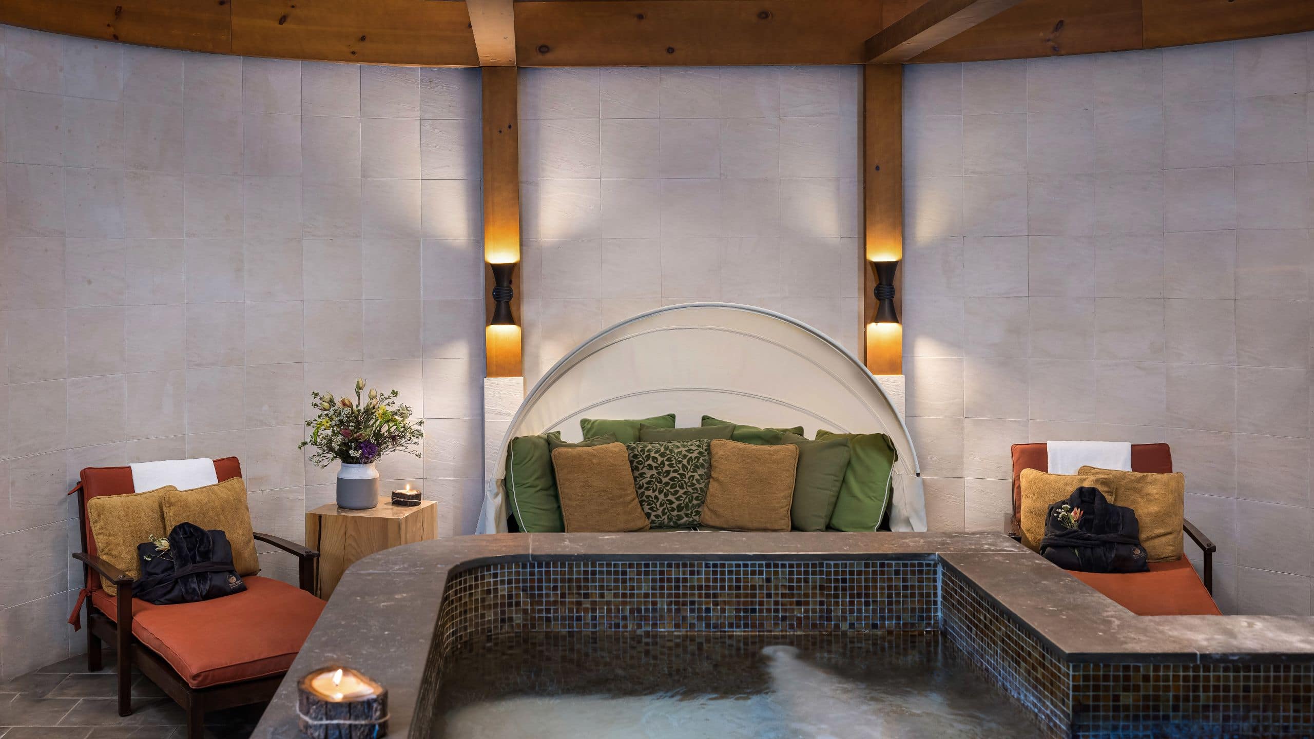 The Lodge at Spruce Peak Spa Healing Lodge Seating