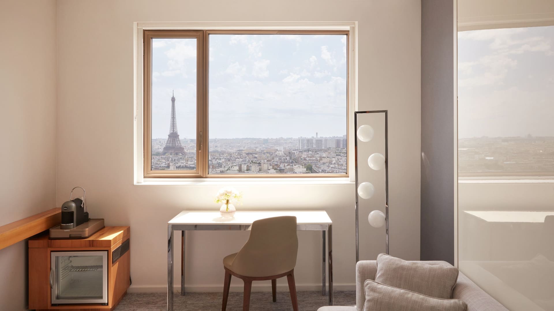 Hyatt Regency Paris Étoile Eiffel Tower Suite Living Room View