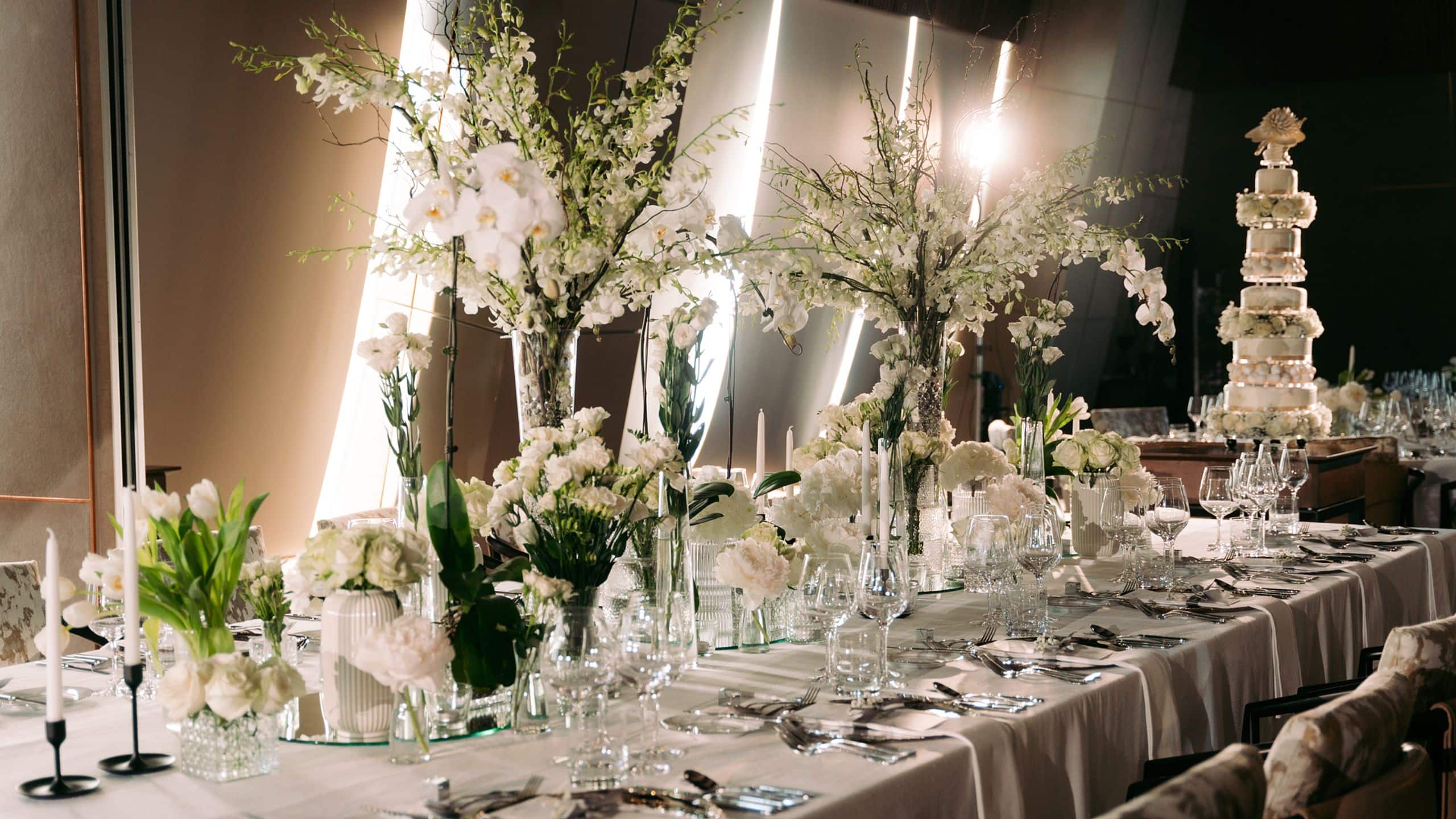 Grand Hyatt Manila Grand Weddings Table Setup Long Table