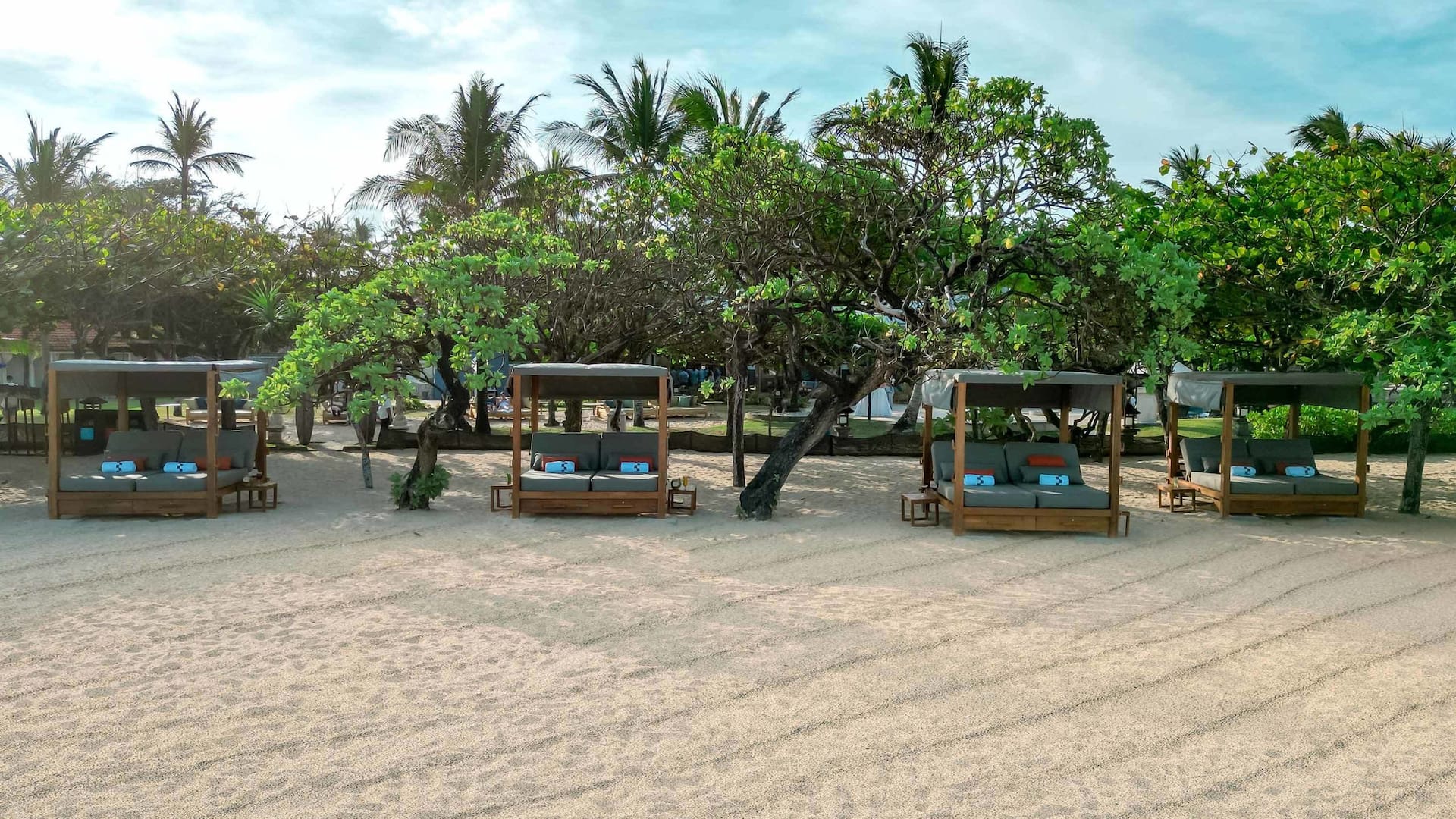 Grand Hyatt Bali Beach Cabana Aerial Front
