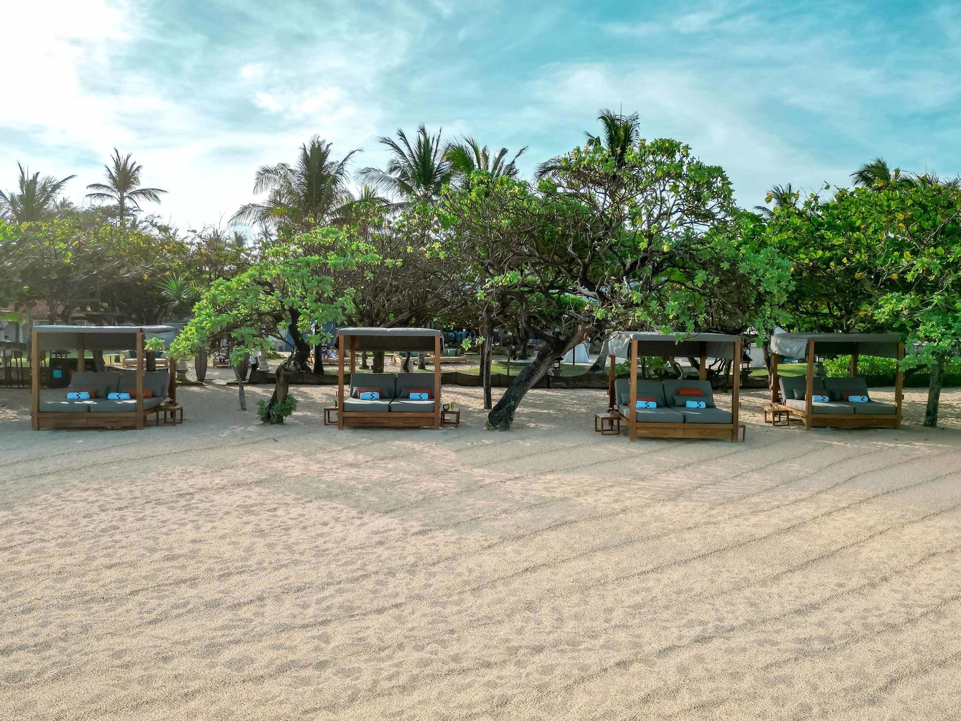 Grand Hyatt Bali Beach Cabana Aerial Front