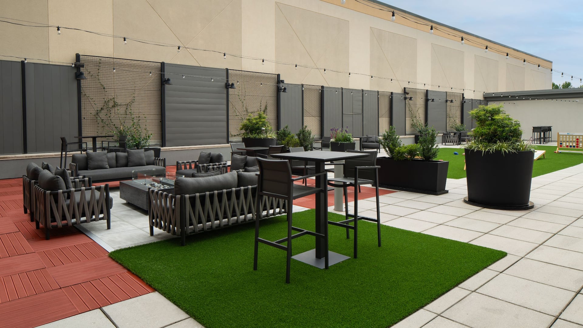 2 of 5 Hyatt House Richmond / Short Pump Rooftop Courtyard Daytime