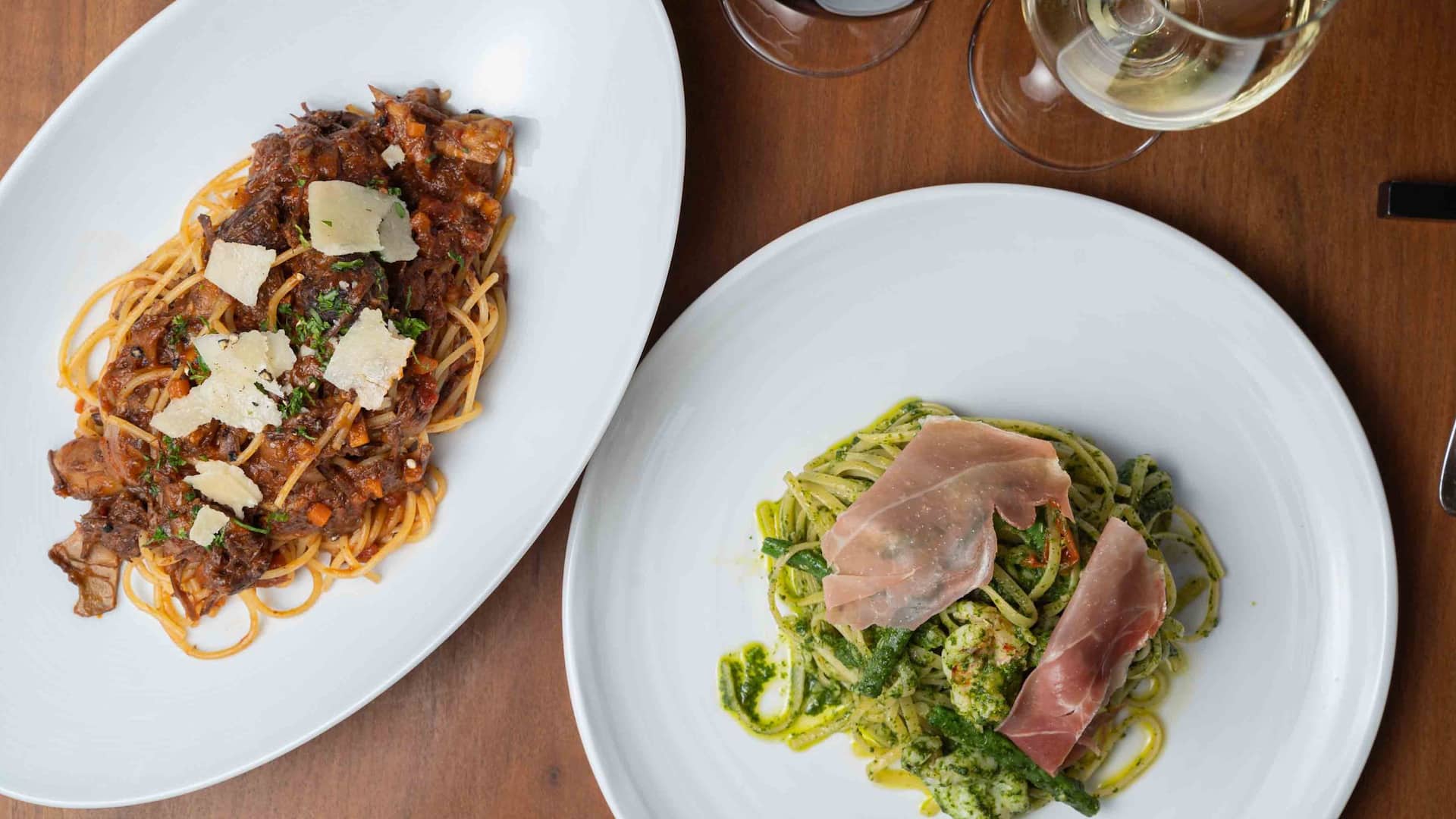 Hyatt Regency Hakone Resort and Spa Dining Room Monthly Pasta Shrimp Raw Ham Linguine