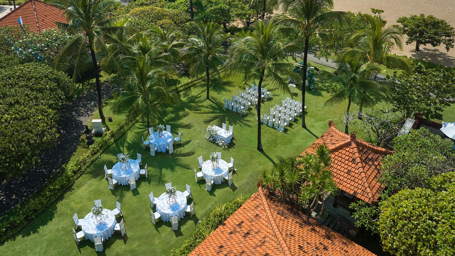 Grand Hyatt Bali Pavilion By The Sea Peninsula Aerial Ceremony