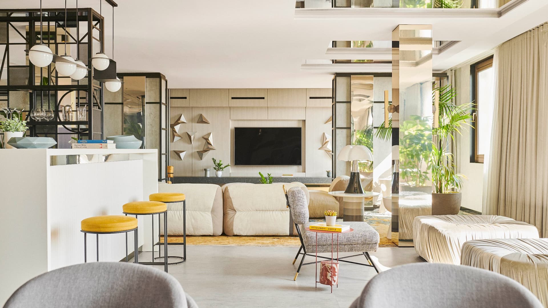 3 of 7 Grand Hyatt Barcelona Penthouse Living Room