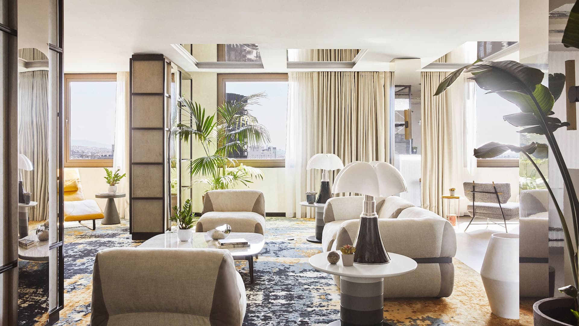 4 of 7 Grand Hyatt Barcelona Penthouse Living Lamp