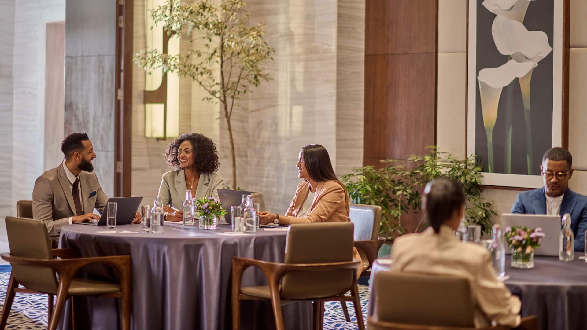 1 of 1 Hyatt Regency HR_P0346 Ballroom Meeting Tables Setup