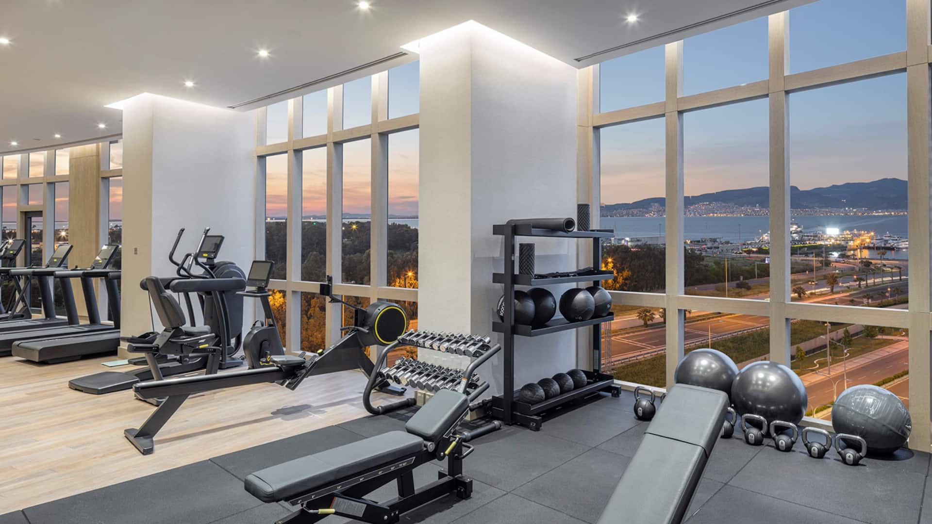 Hyatt Regency İzmir İstinyePark Gym With Sea Side View