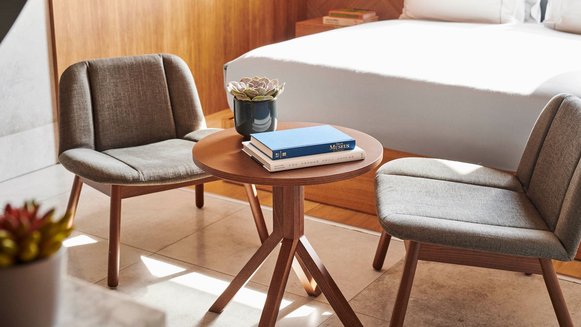 Grand Hyatt Barcelona One King Bed Deluxe Chair Details