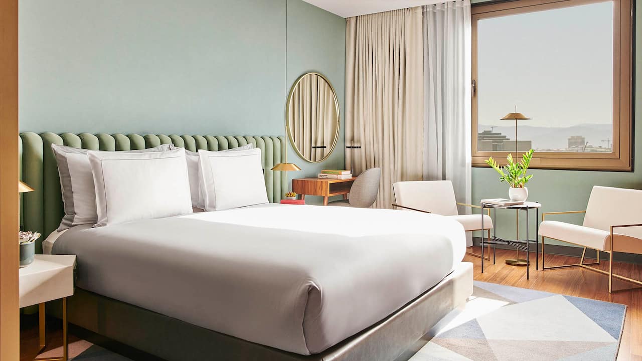 One Premium King Bed With View