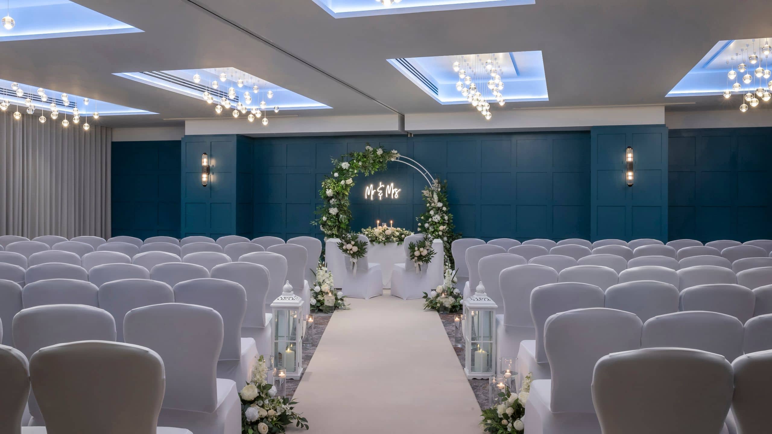 1 of 1 Hyatt Centric The Liberties Dublin Dean Swift Full Room Wedding Ceremony Aisle
