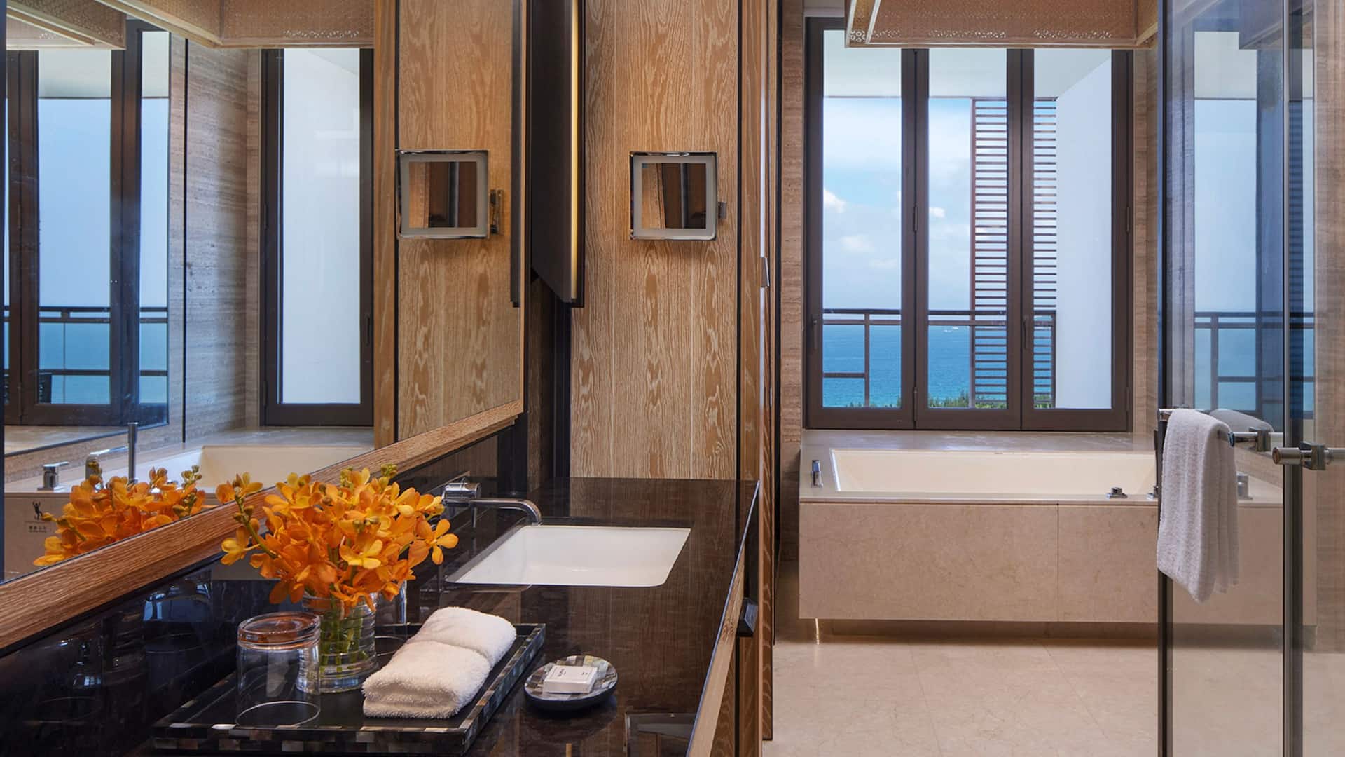 3 of 3 Grand Hyatt Sanya Haitang Bay Resort and Spa Ocean View Bathroom