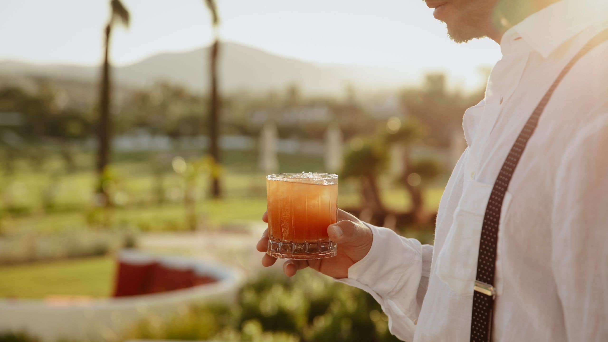 La Zambra Resort Orange Hour Bamboleo Susnet Drink
