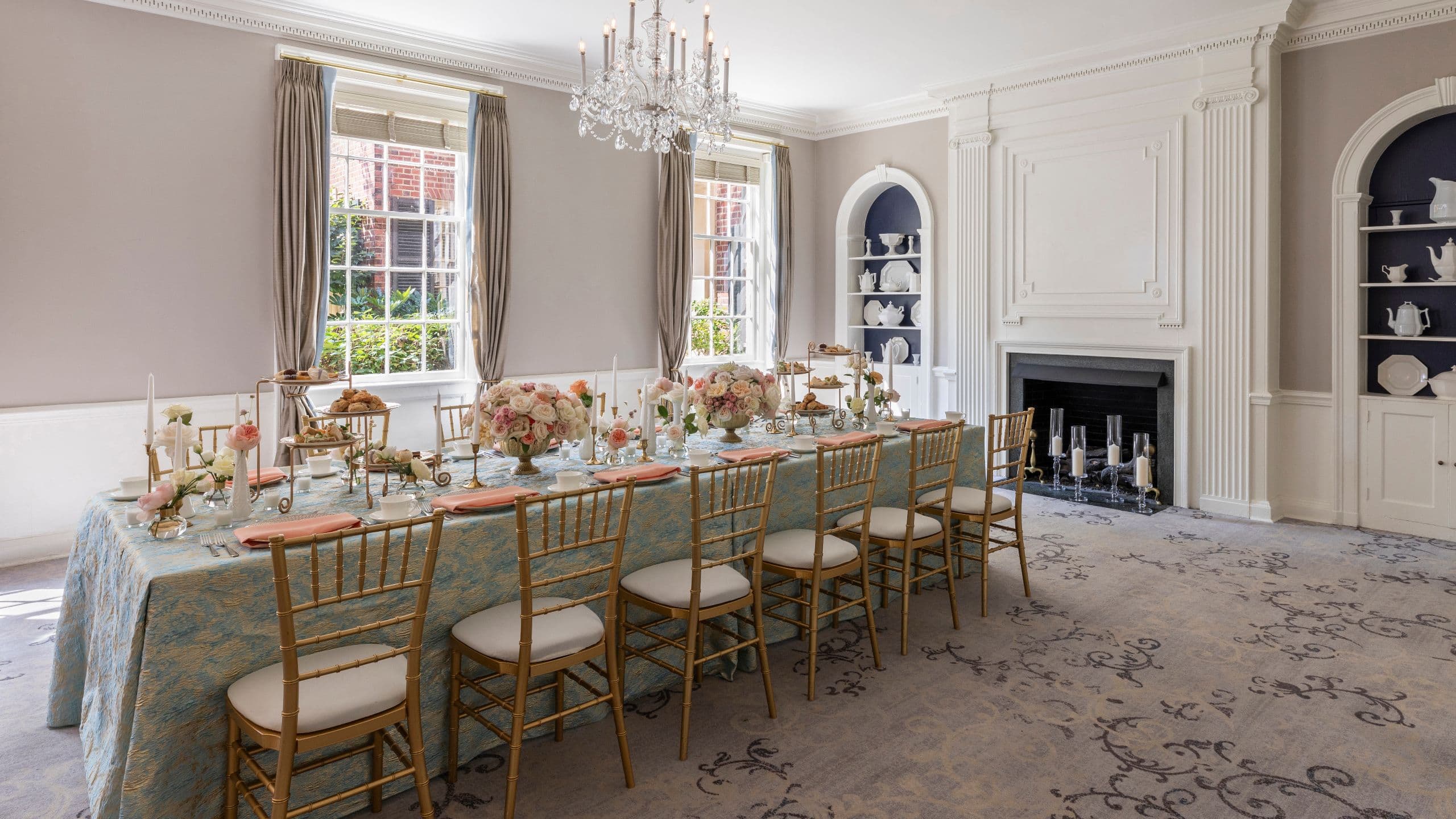 The Carolina Inn Club Room Tea Table