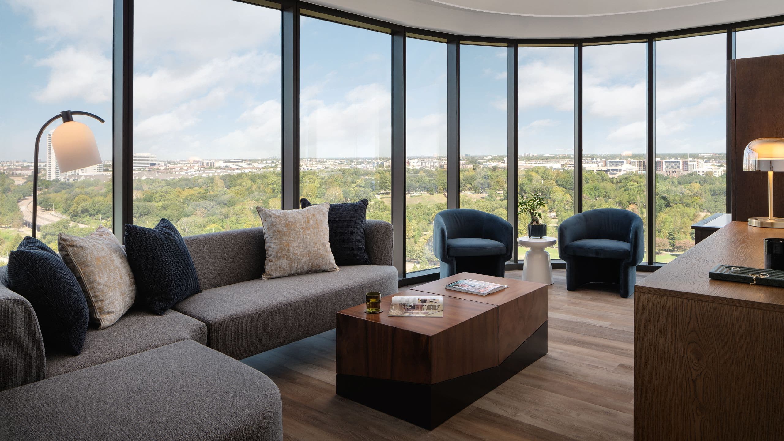 Thompson Houston Buffalo Bayou Suite Living Area