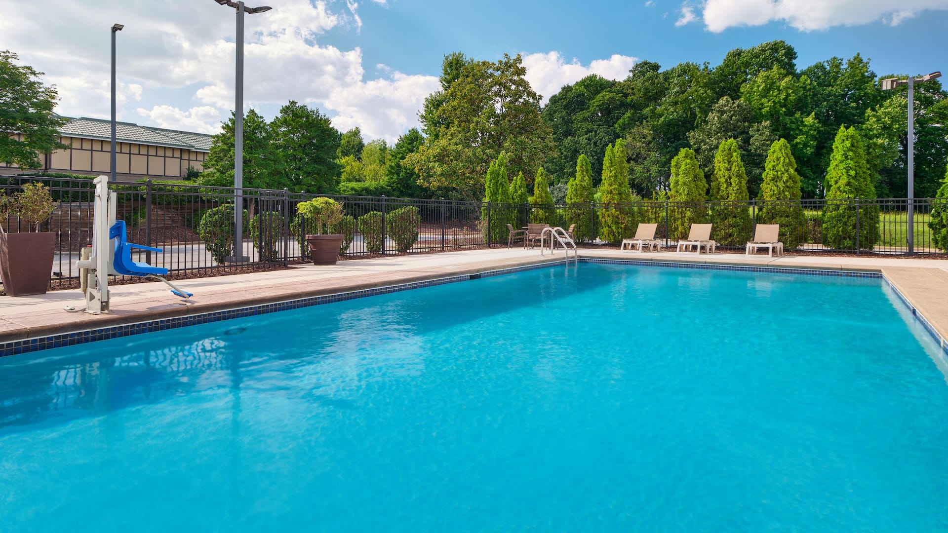 Hyatt Place Greensboro Pool Daytime View