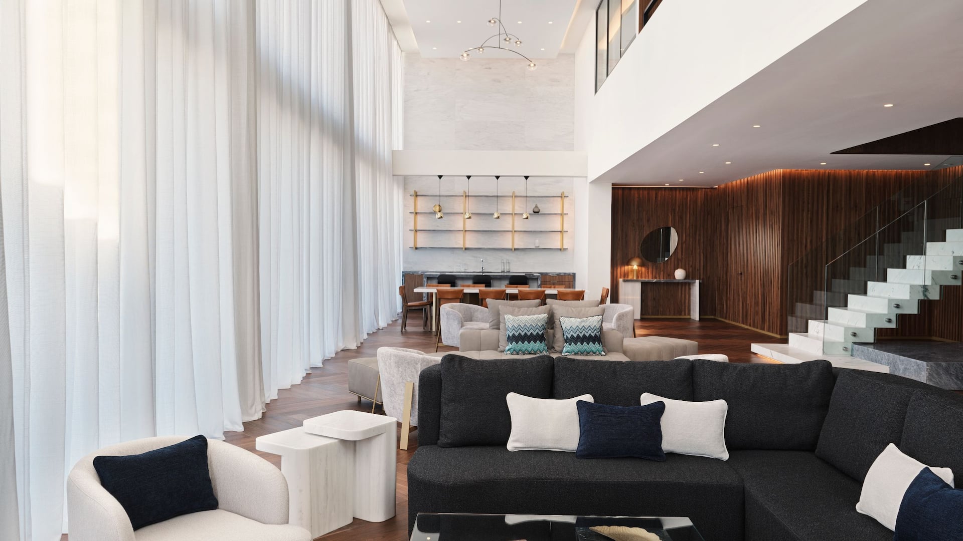 5 of 7 Grand Hyatt Athens Penthouse Living Area Couch