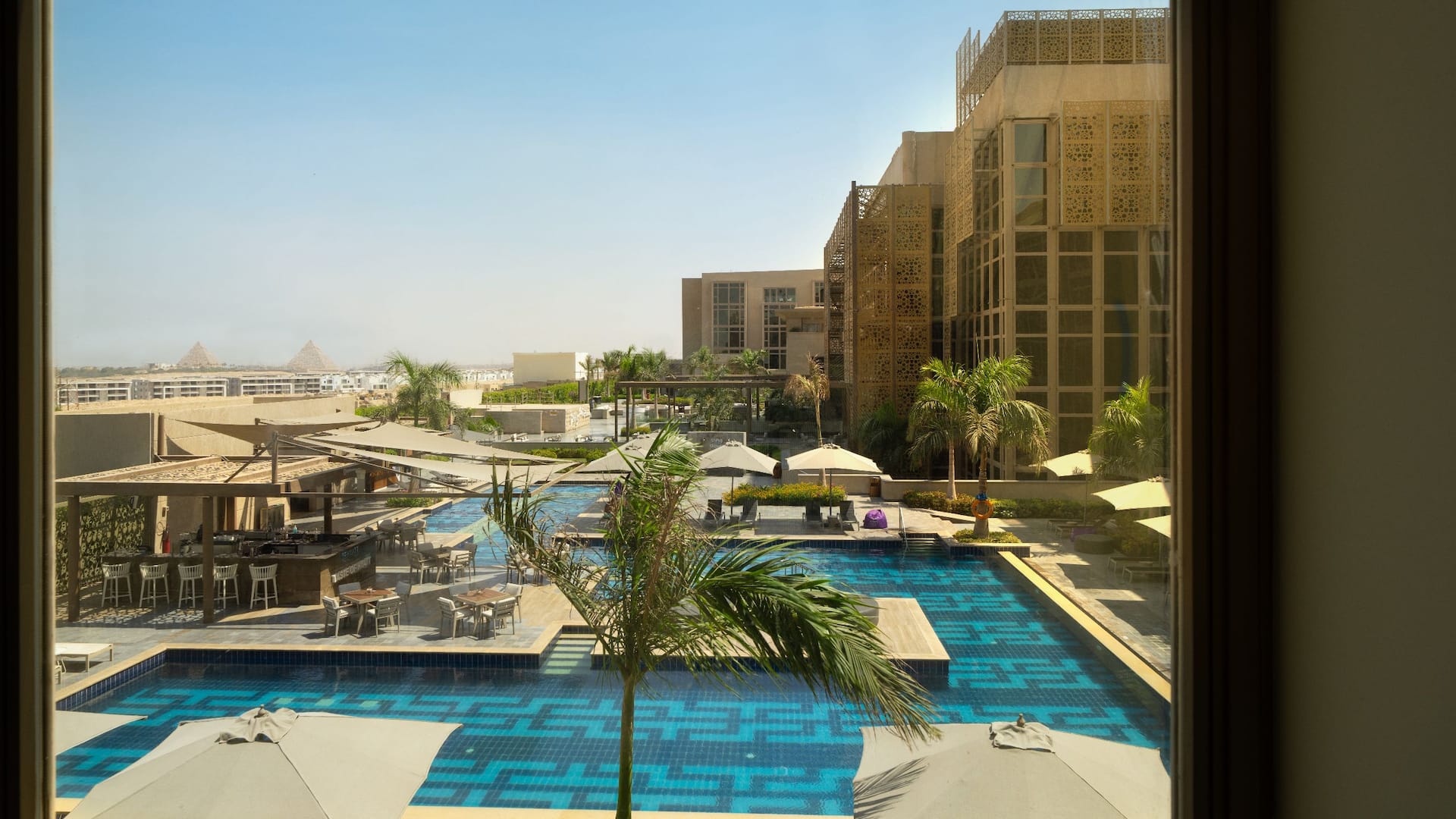 6 of 6 Hyatt Regency Cairo West Two Twin Beds Pool Pyramid View