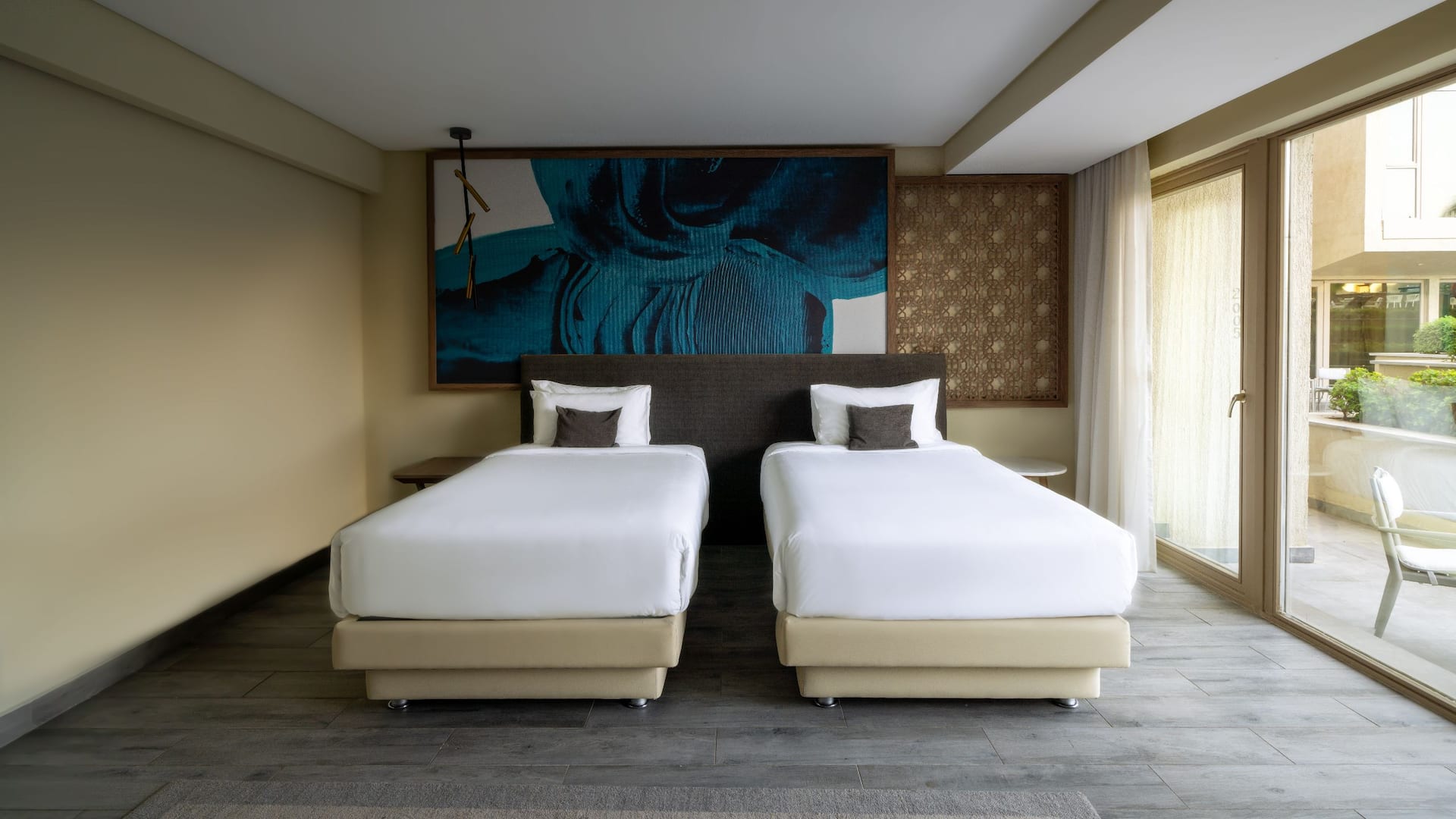 3 of 5 Hyatt Regency Cairo West Two Twin Beds Guestroom Terrace