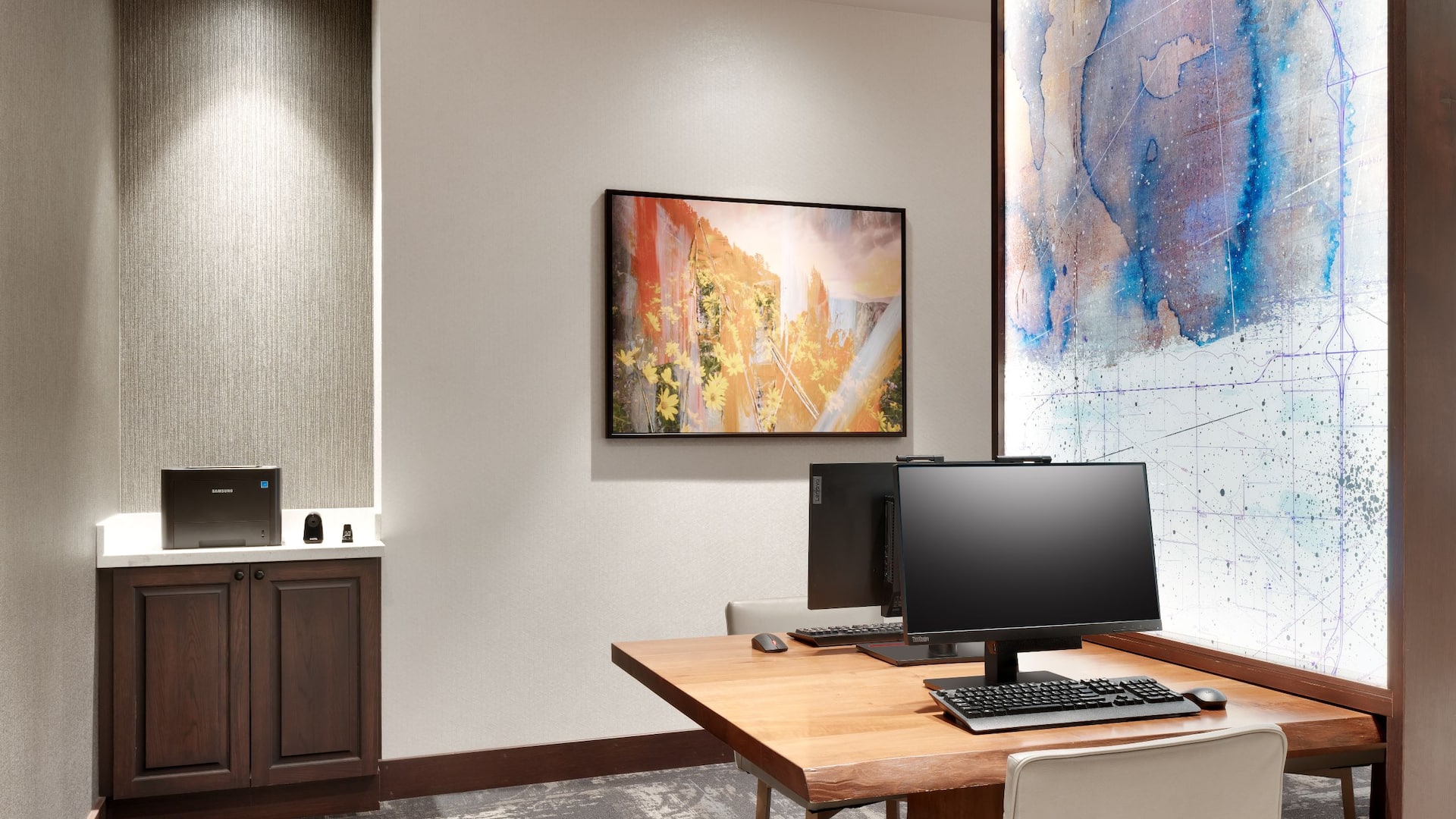 Hyatt Place Provo Lobby Business Center Computers