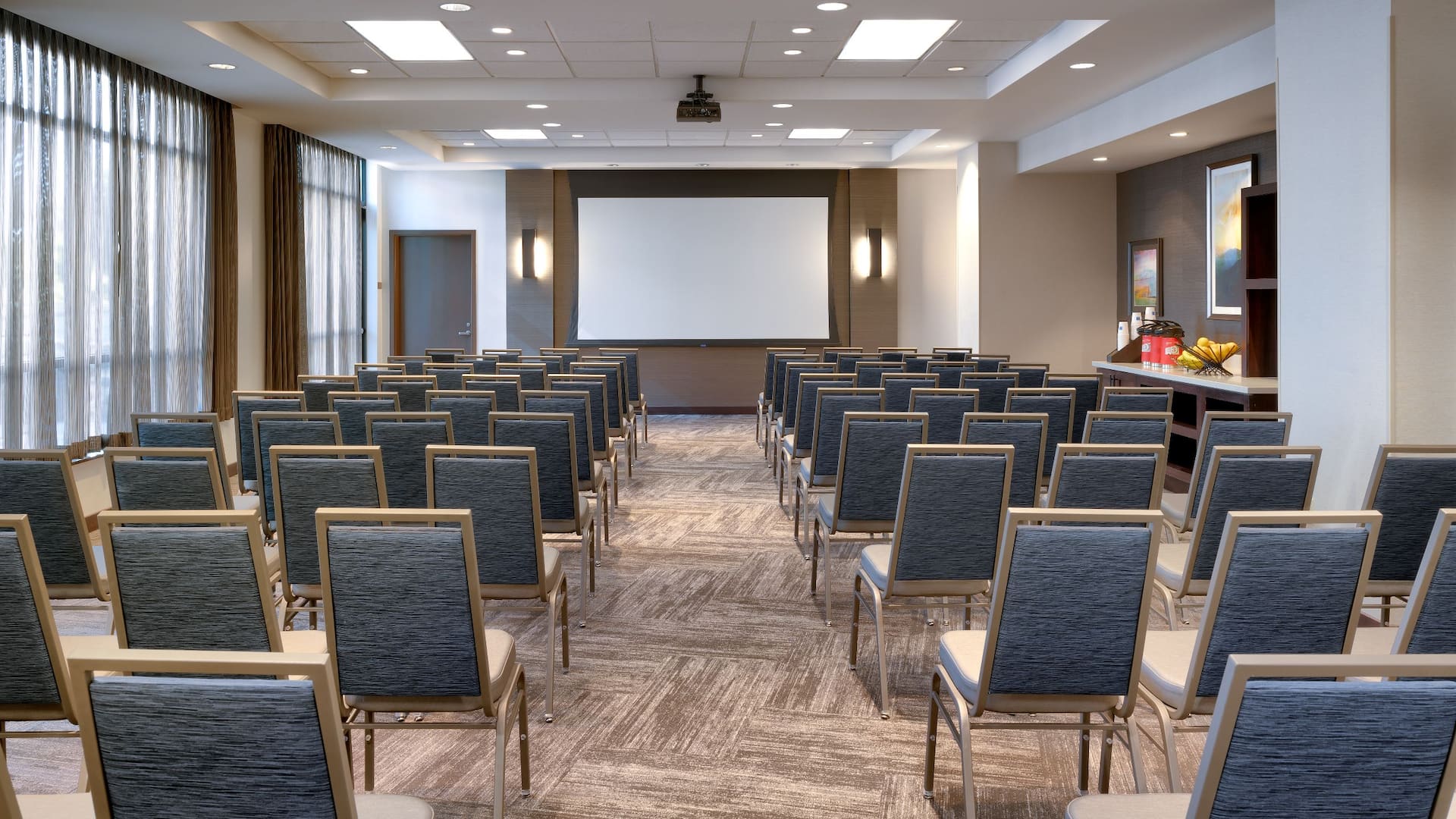 1 of 1 Hyatt Place Provo Meeting Room Theater Setup Projection Screen