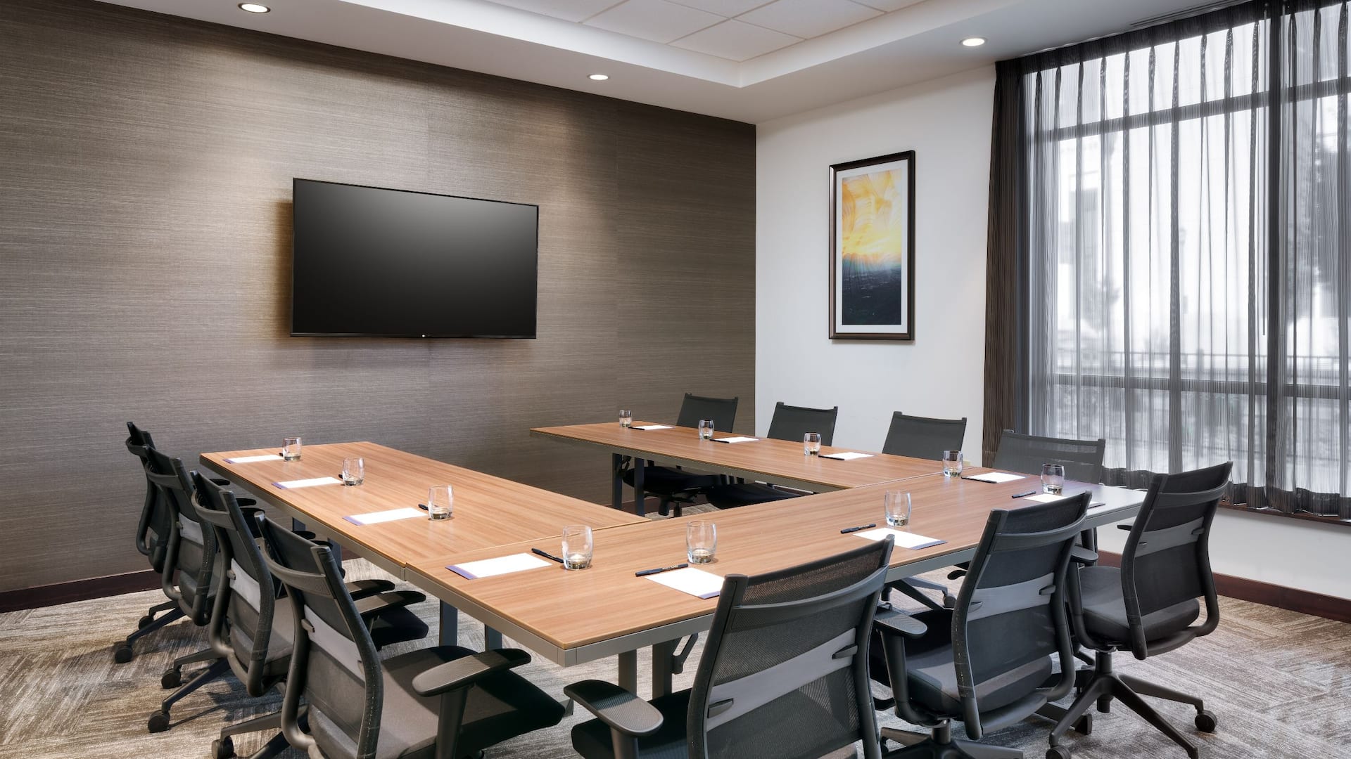 1 of 1 Hyatt Place Provo Meeting Room U Shape Setup Angle