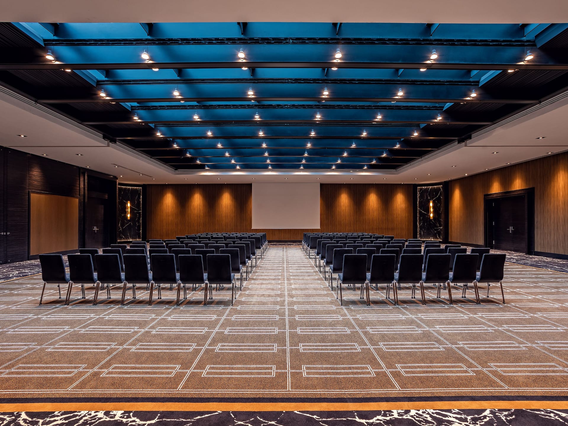 Conference Hotel at Hyatt Regency Dusseldorf - Meeting Room Chairs Back View