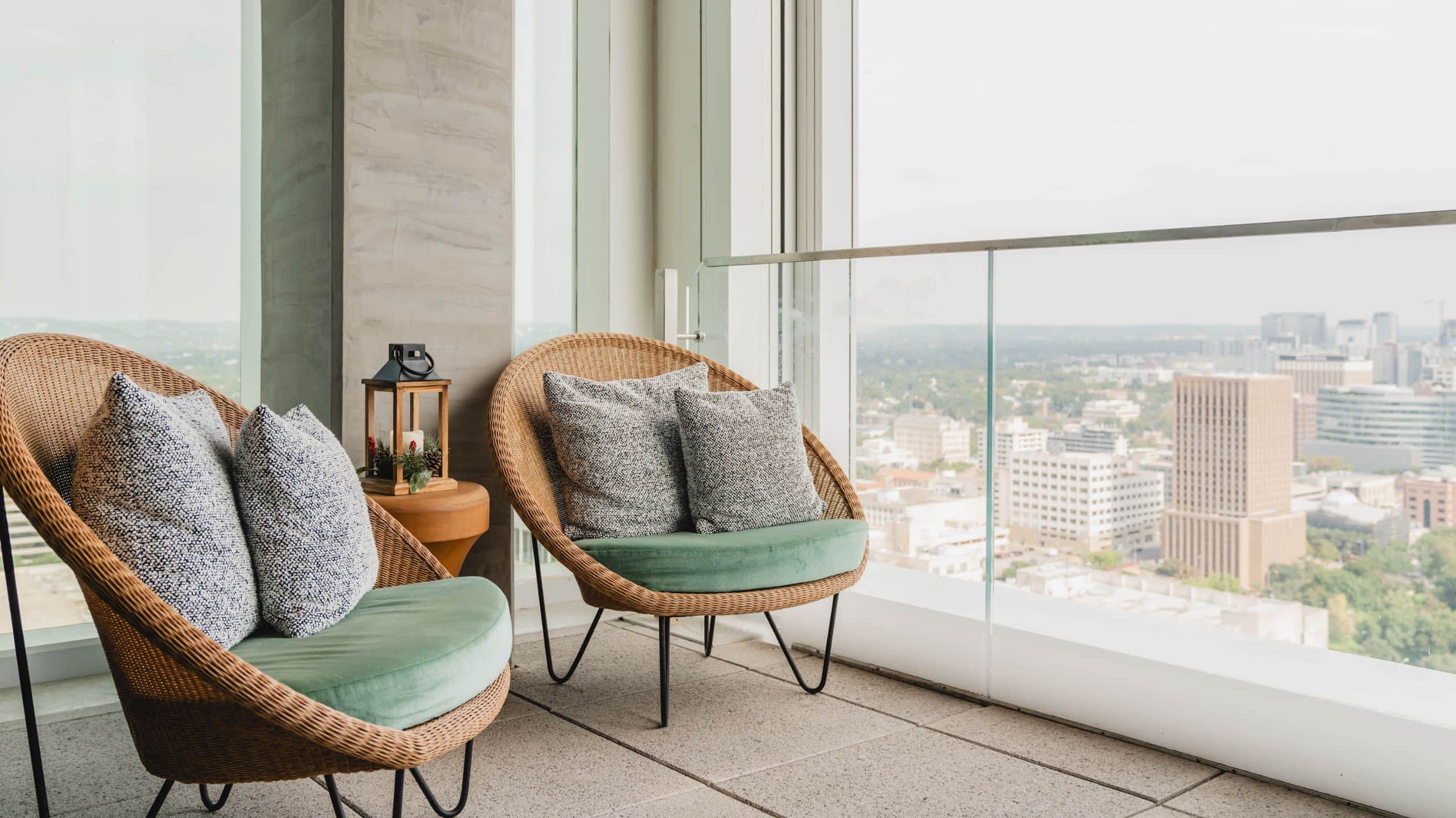 Hyatt Centric Congress Avenue Austin Suite Balcony Chairs