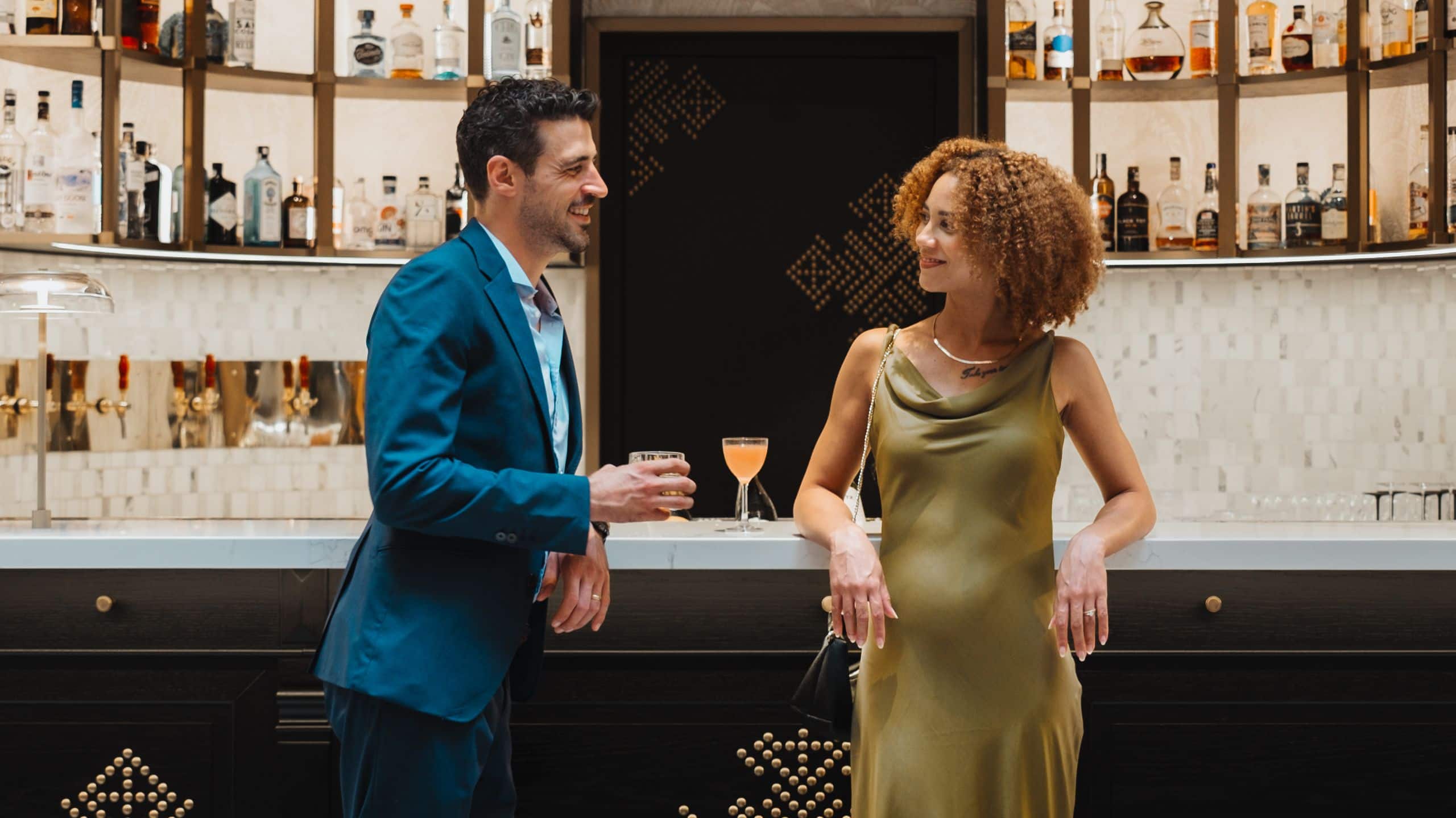 Andaz Prague Couple at Bar