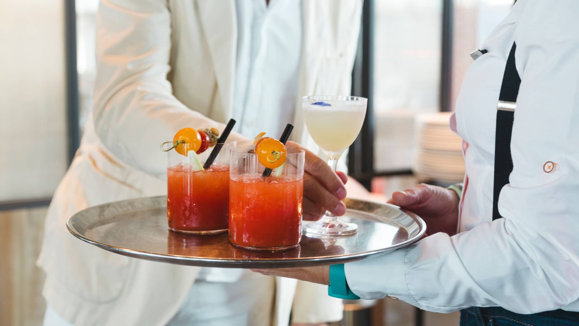 Hyatt Regency Barcelona Tower Cocktails Tray