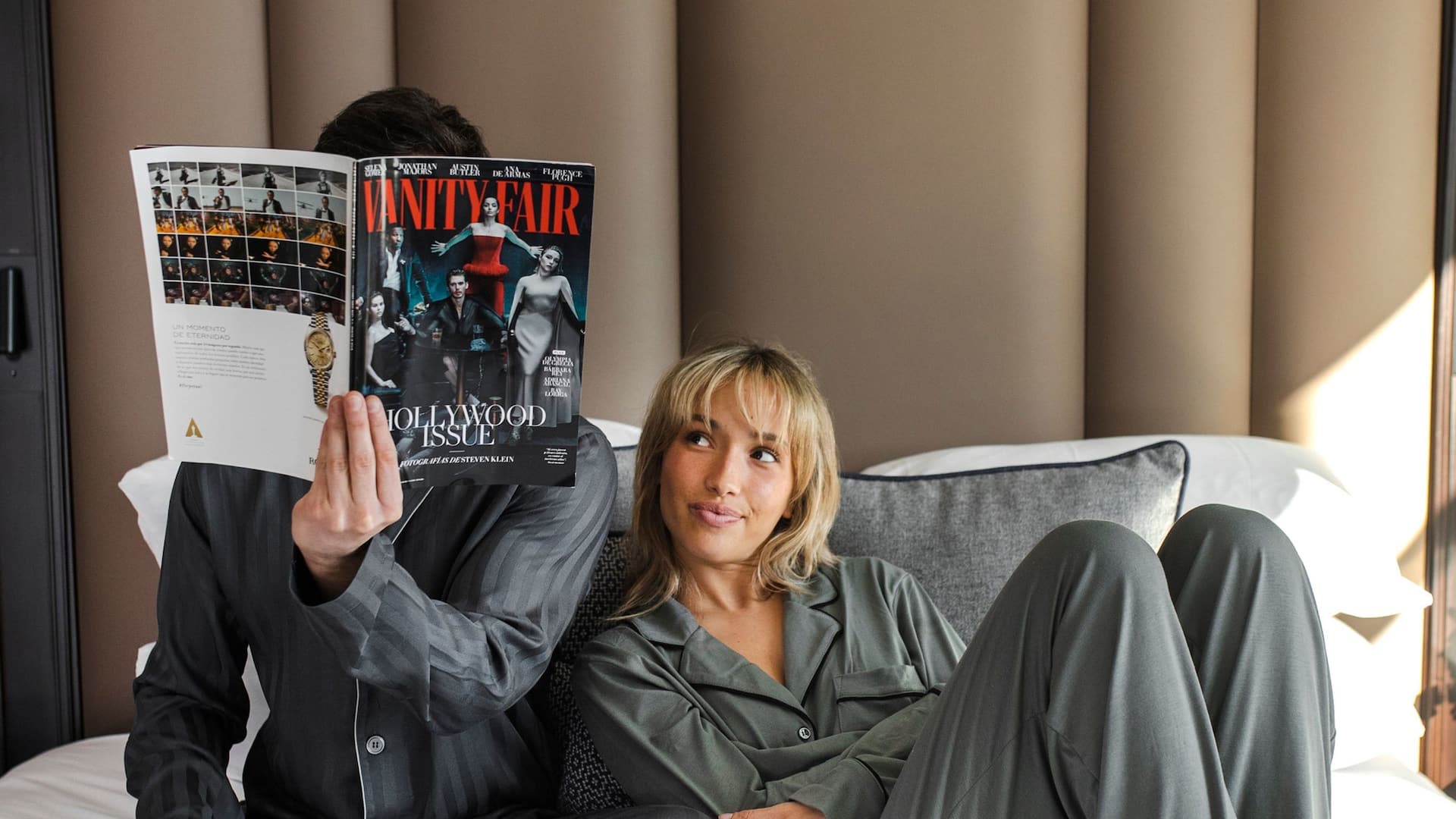 1 of 1 Hyatt Regency Hesperia Madrid Couple Relaxing Guestroom