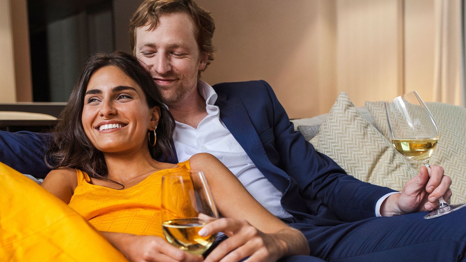 Hyatt Regency Madrid Residences Suite Date Night Couple Smiling