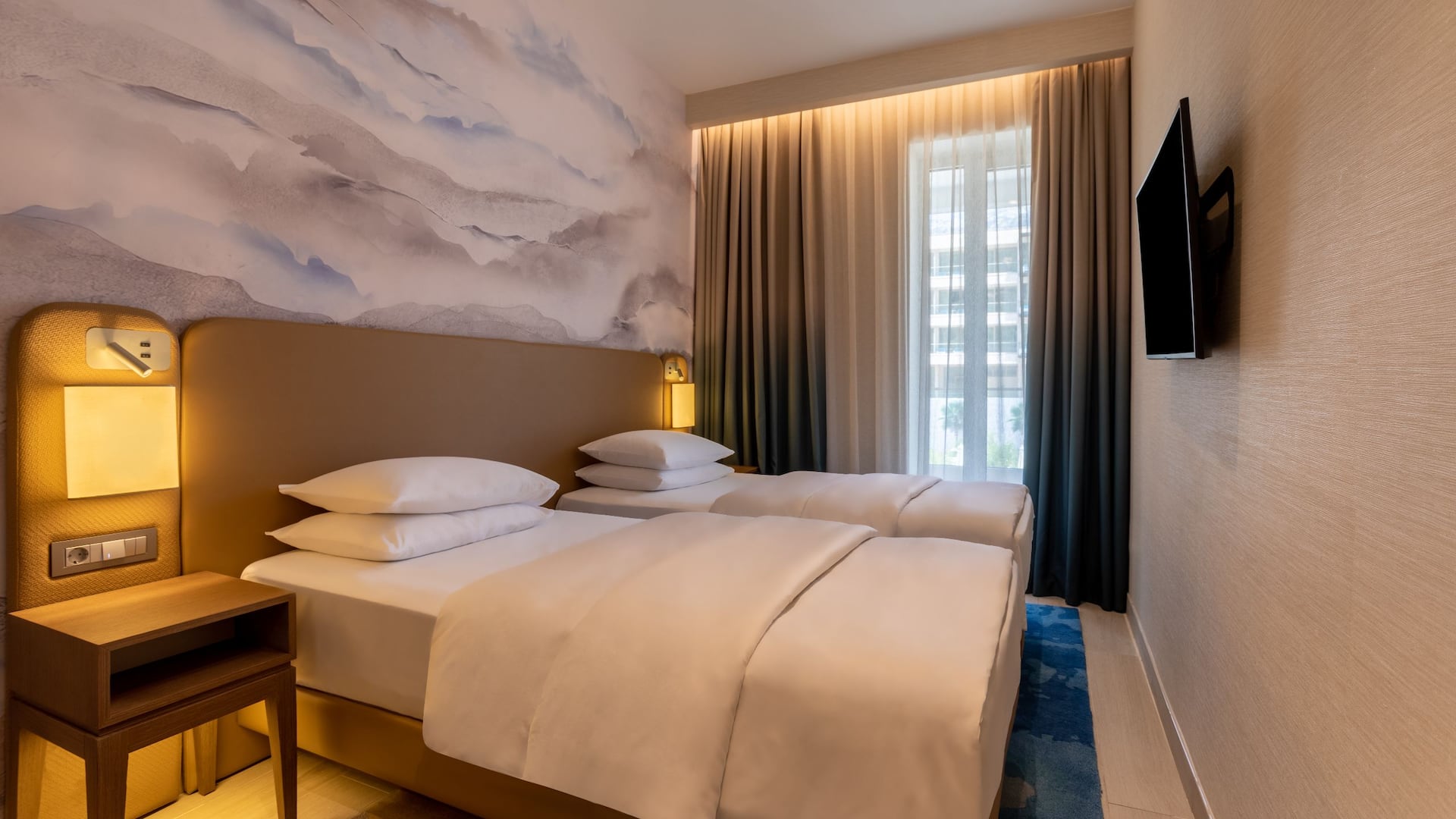 Hyatt Regency Kotor Bay Resort Two Bedroom Apartment Deluxe Bedroom Set Up