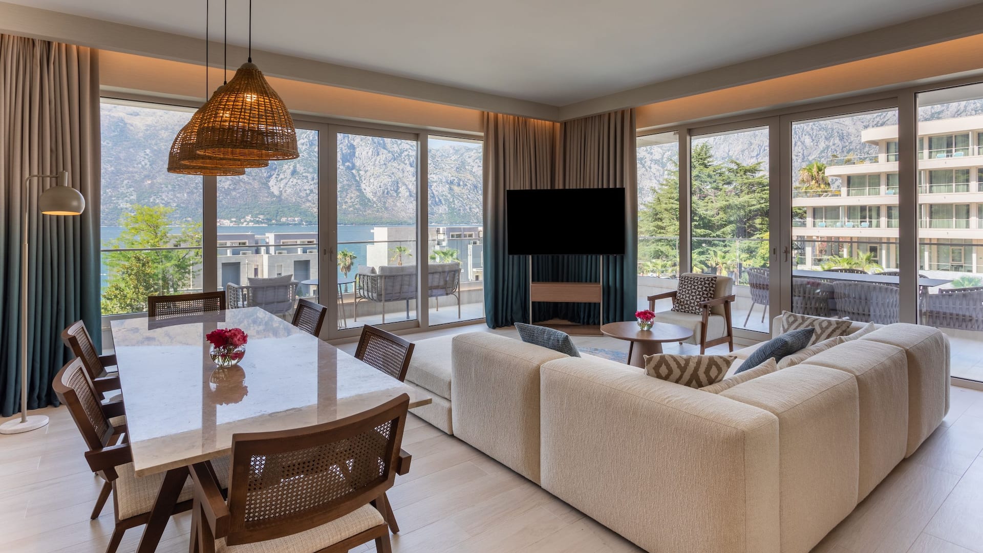 Hyatt Regency Kotor Bay Resort Three Bedroom Apartment Deluxe Livingroom Set Up