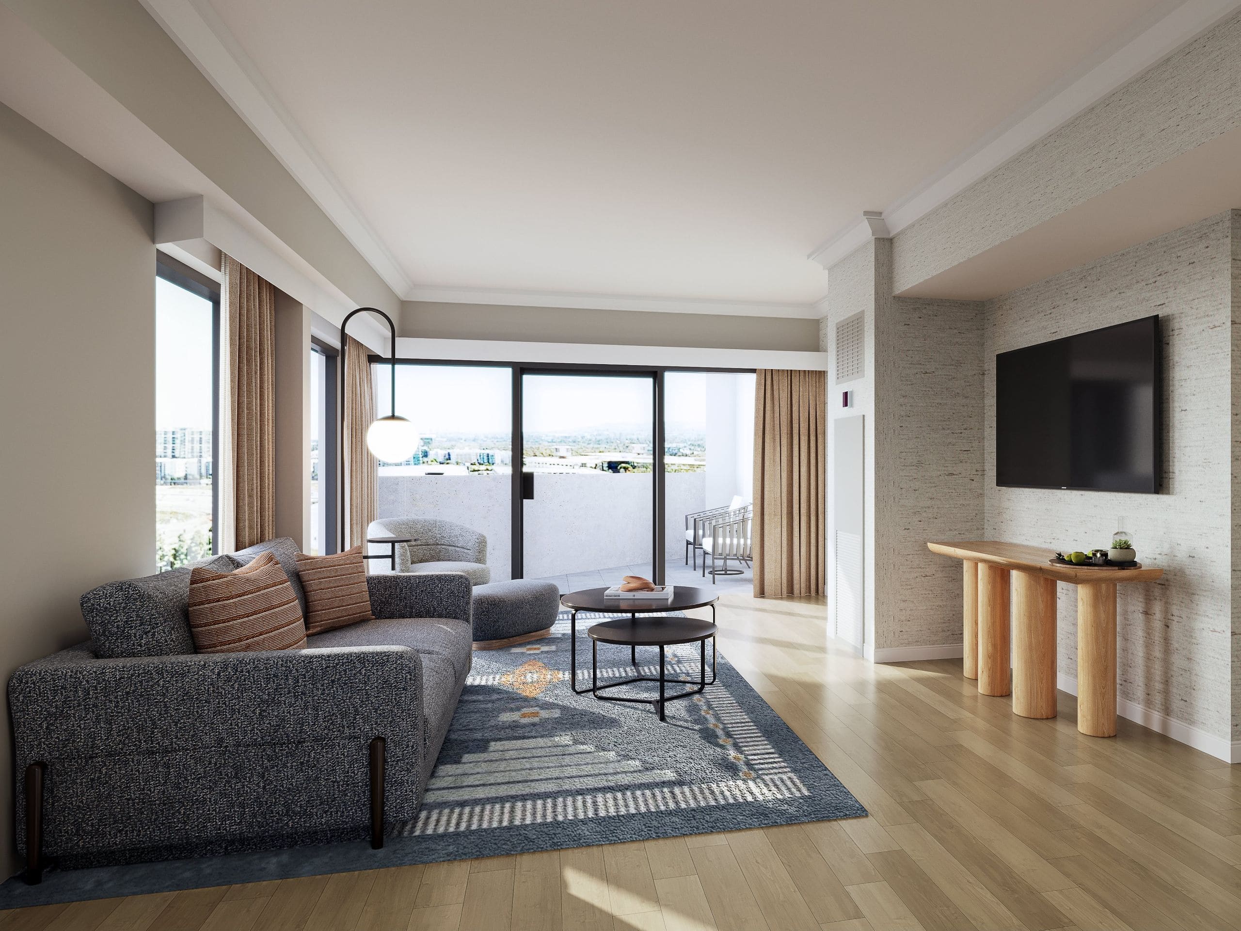 Hyatt Regency Irvine Extended Stay Suite Living Space
