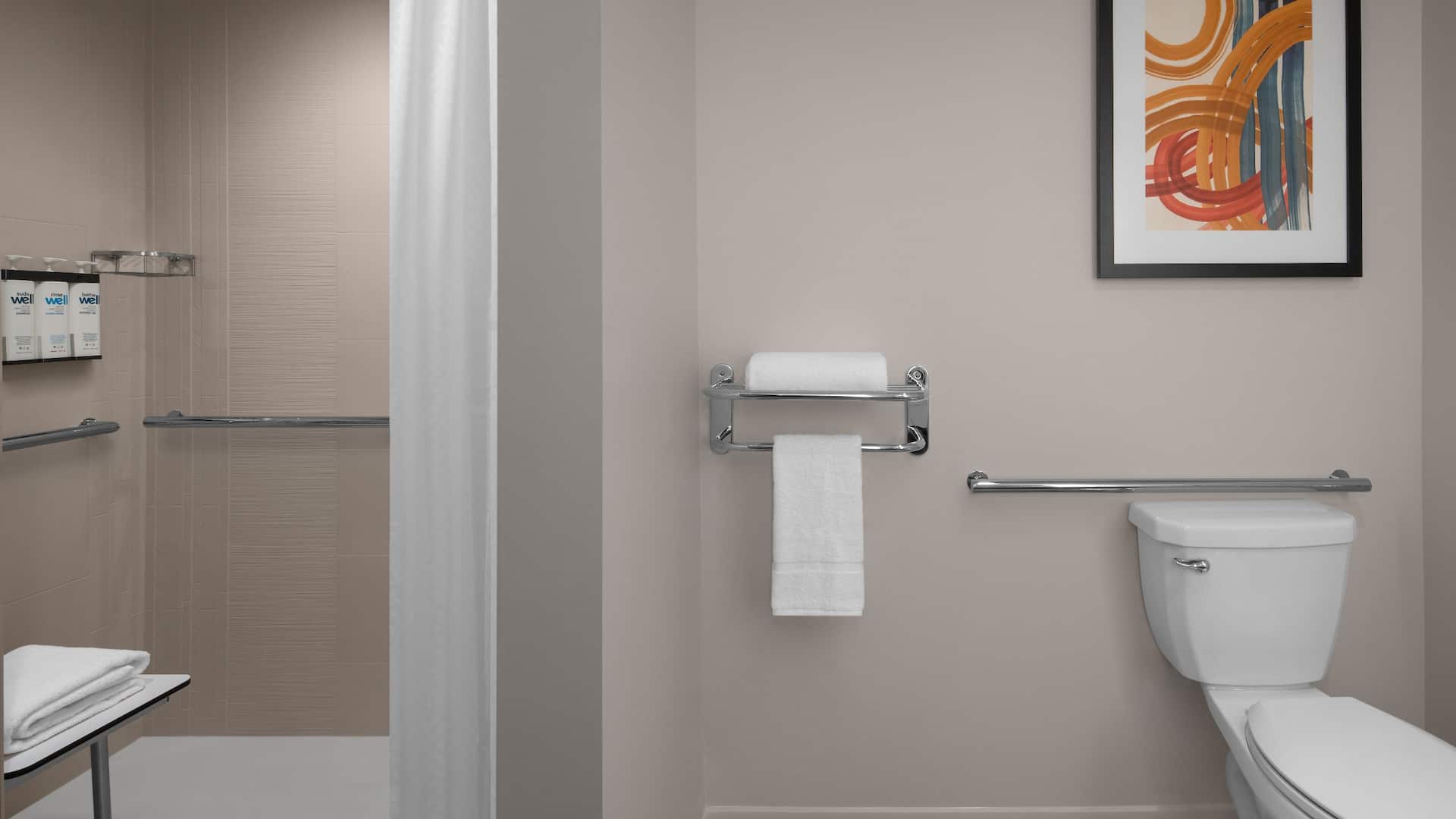 3 of 3 Hyatt House Lansing / University Area Accessible Roll In Shower