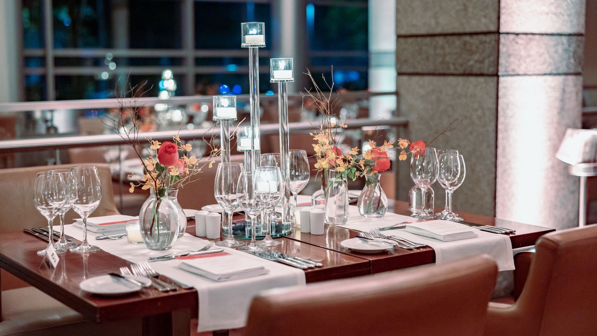 Grand Hyatt São Paulo Eau Chefs Table Table Setup And Flowers