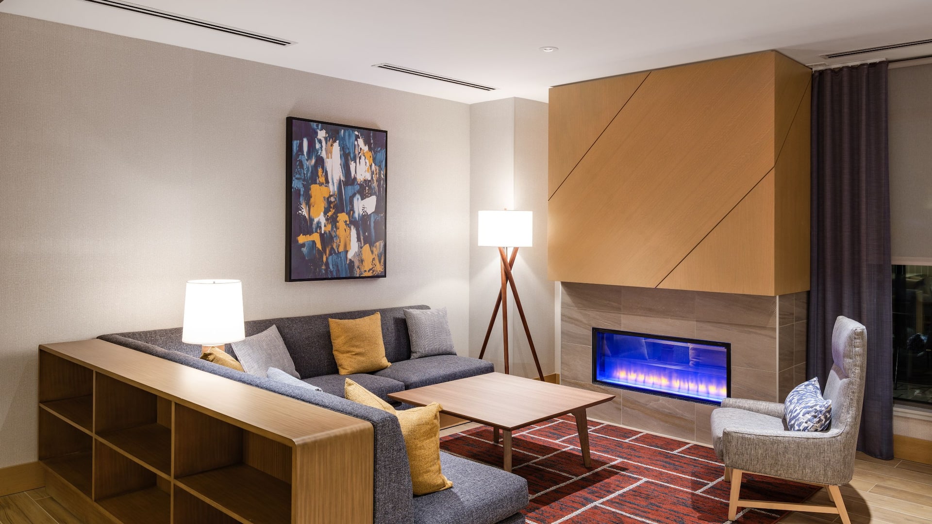 Hyatt Place Albany Lobby Fireplace