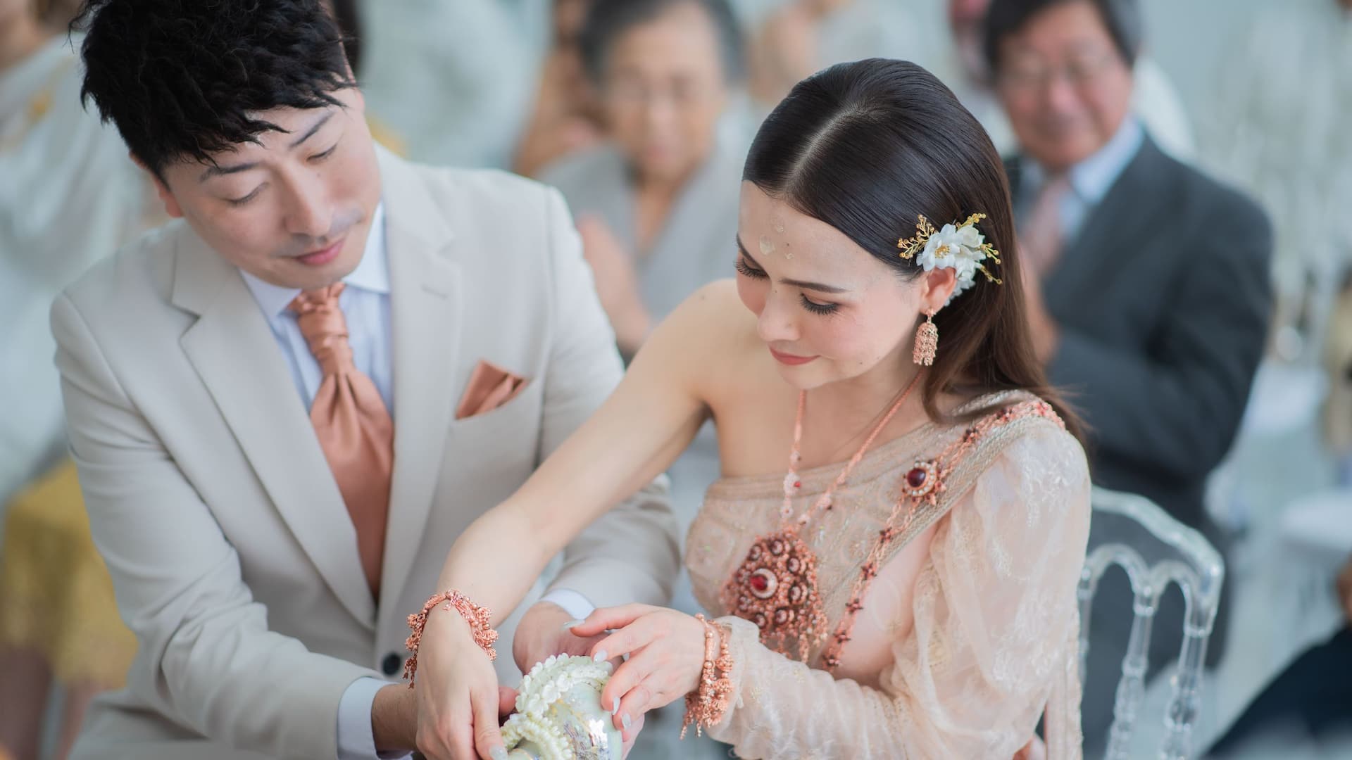 Hyatt Regency Koh Samui Thai Wedding Ceremony Bride