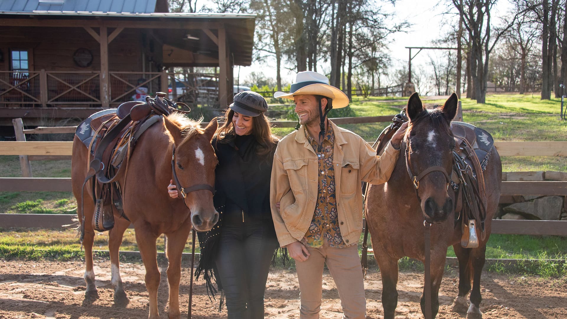 Hyatt Regency Lost Pines Resort and Spa Couple With Horses