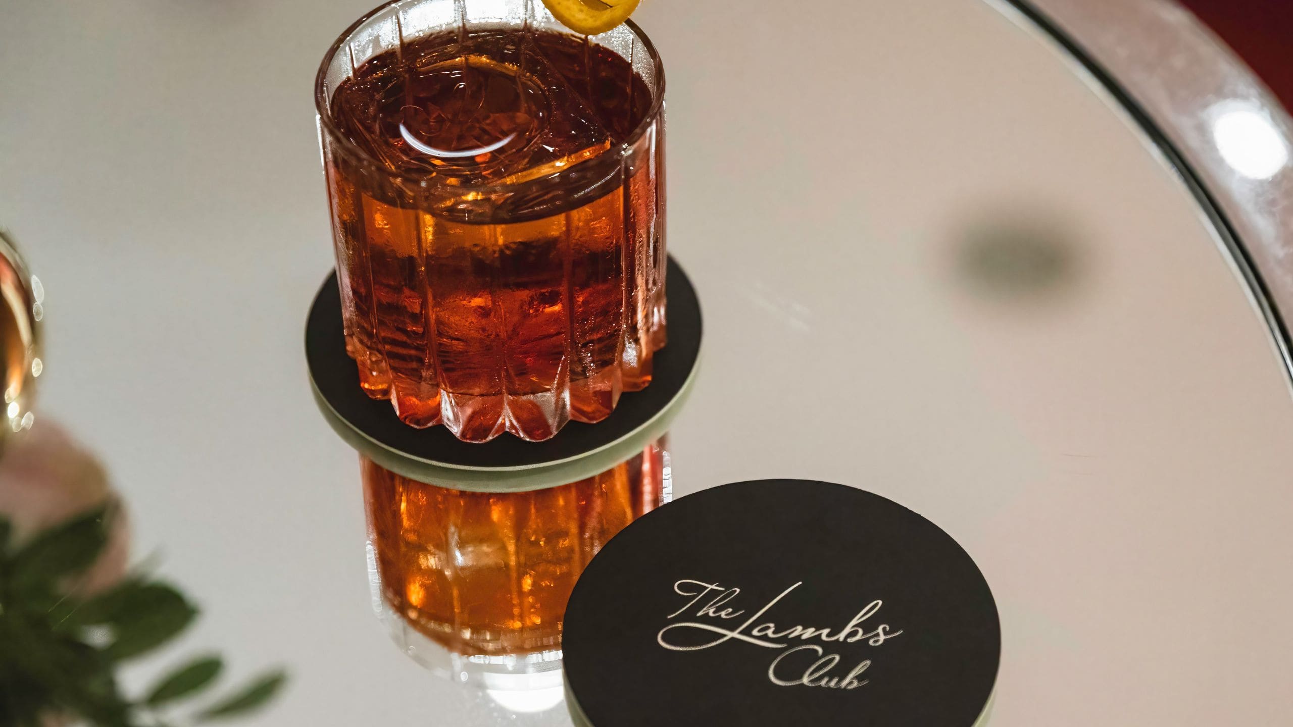 2 of 3 The Chatwal The Lambs Club Cocktail Coaster